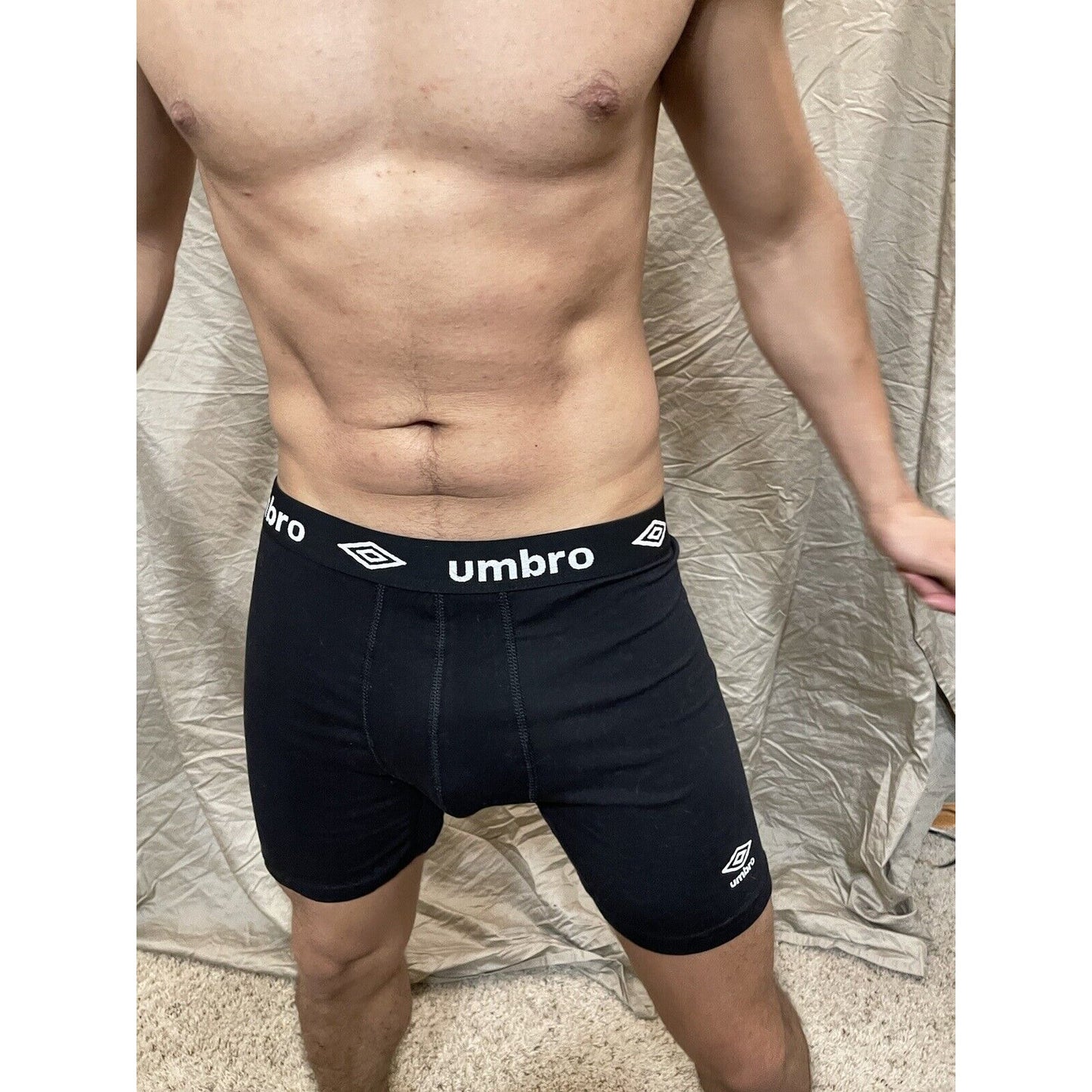men's medium black umbro boxer briefs