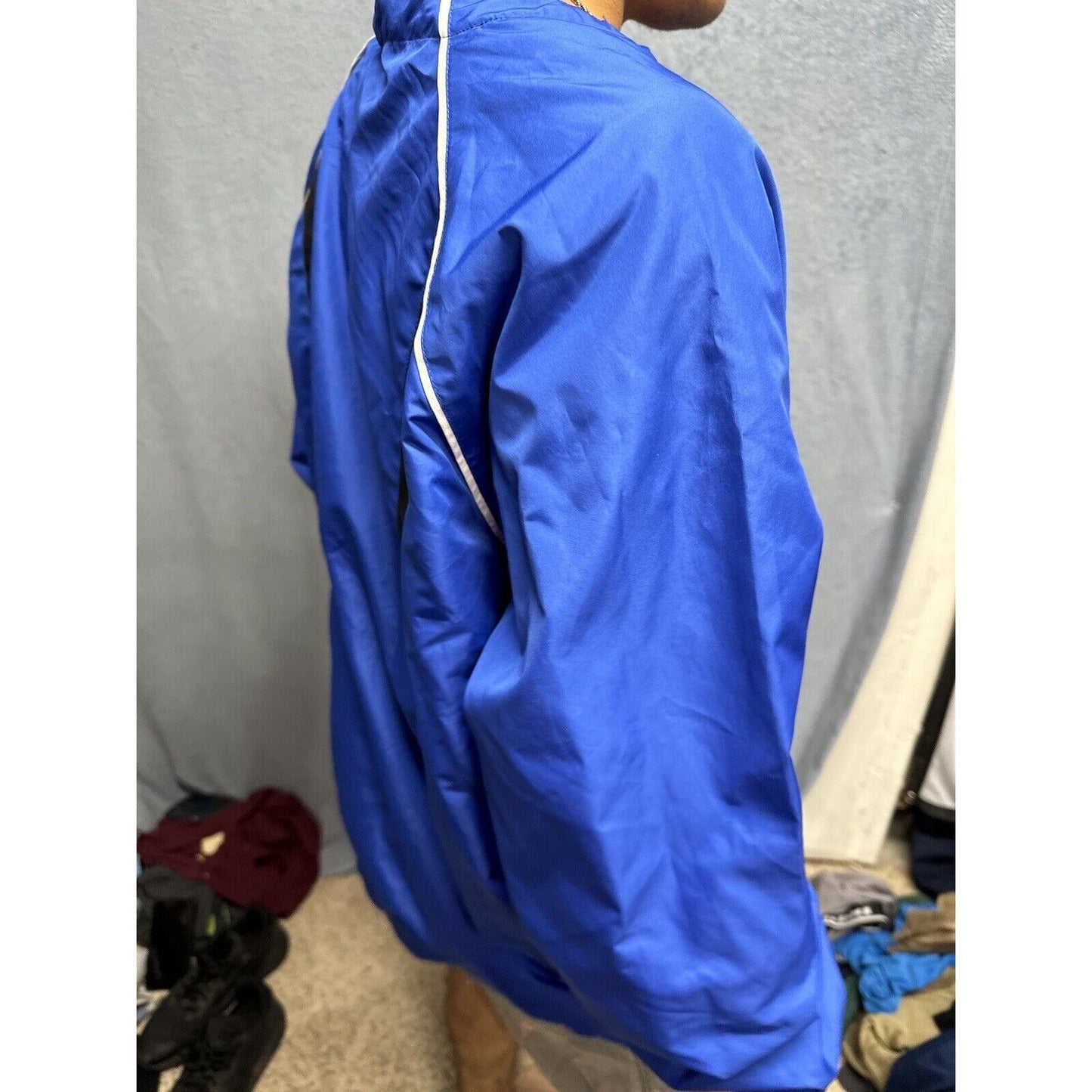 Men’s Blue Holloway Large Air Force Academy Windbreaker Jacket 1/4 Zip Pullover