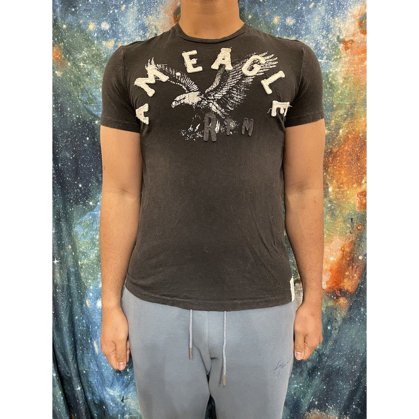 Men’s black American Eagle Mediuk Vintage fit black short sleeve t-shirt