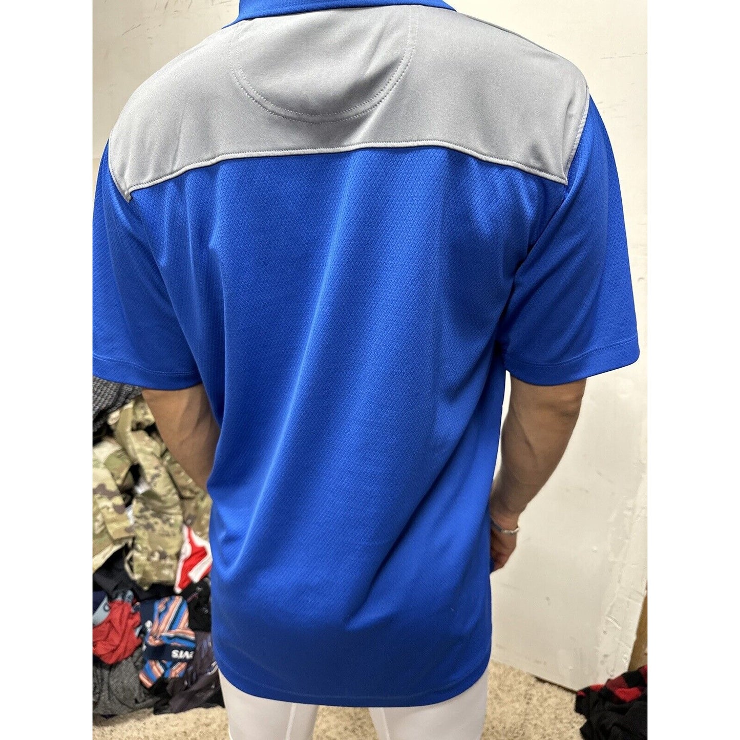 Men’s Blue AF Falcons USAFA Air Force Academy Knights Apparel Large Polo Shirt