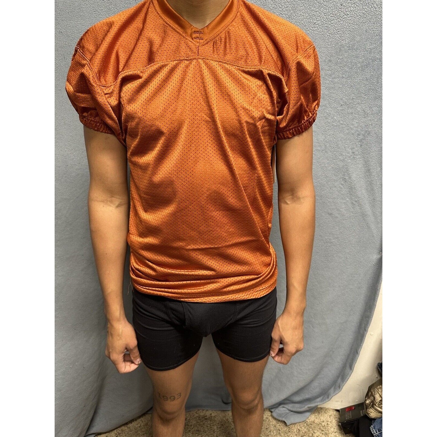 Champro Adult Audible Football Game Jersey TEXAS ORANGE MD