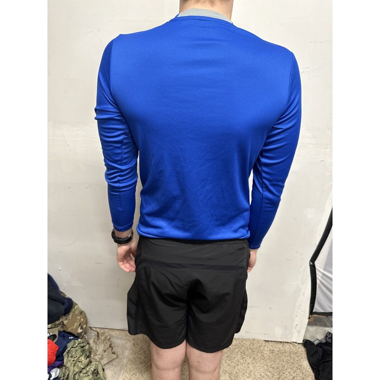 Men’s Blue USAFA Small Falcons Long Sleeve Air Force Pullover Shirt