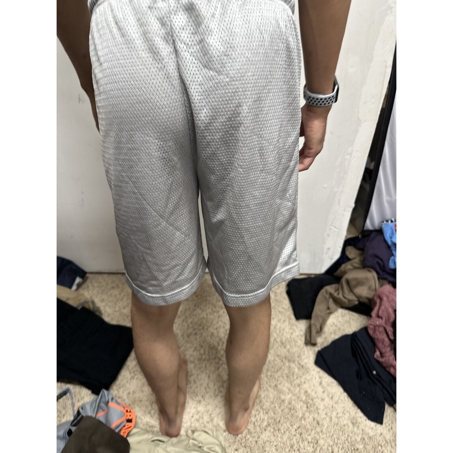 Men’s Pro Spirit Small Silver Athletic Shorts