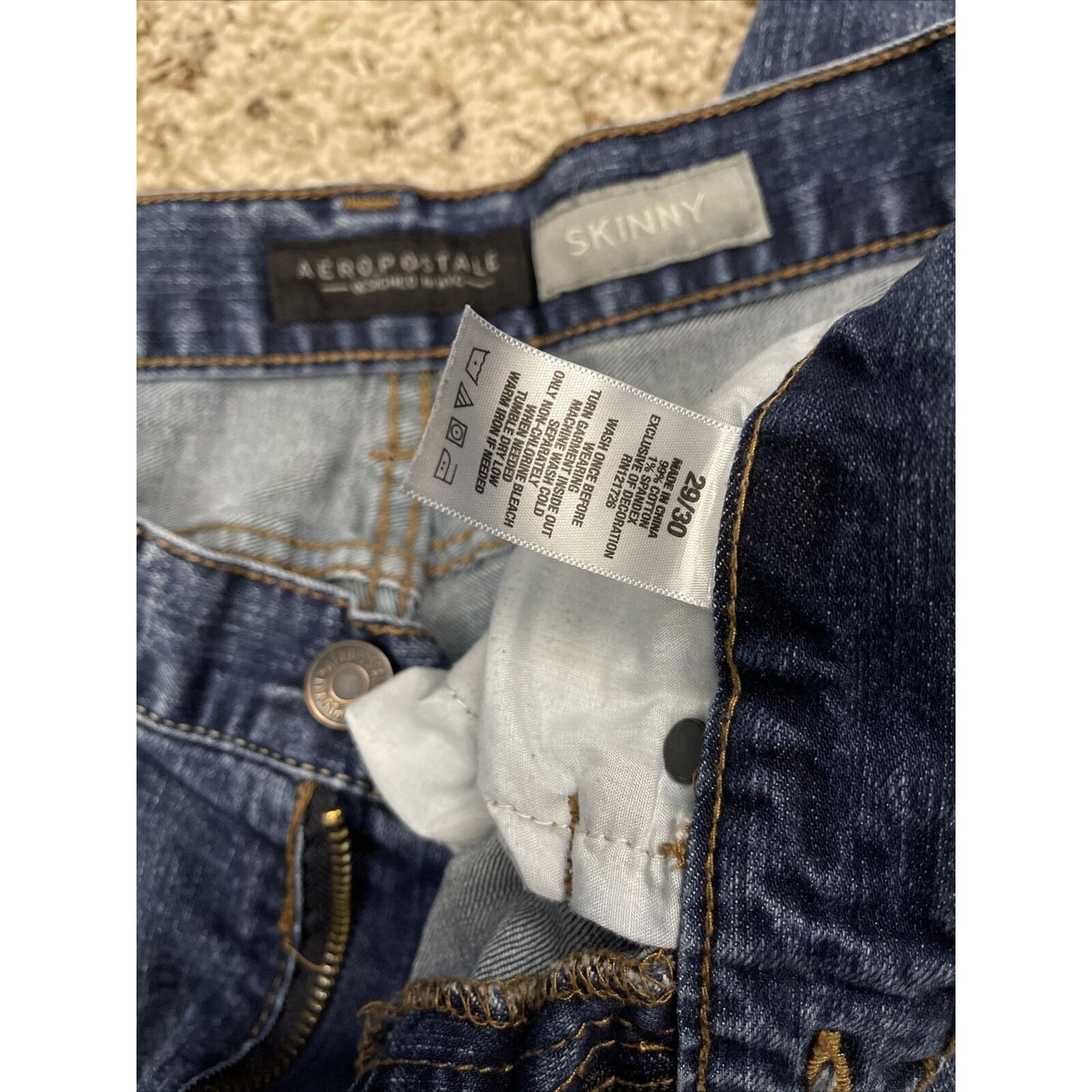 Men’s Aeropostale Blue Jeans skinny 29 x 30