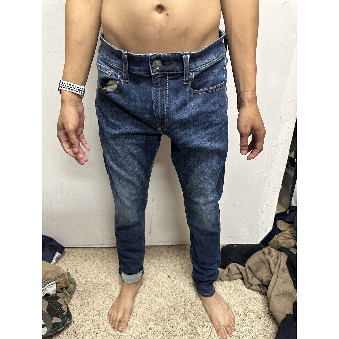 Men’s Skinny Express Jeans Blue 32 X 32