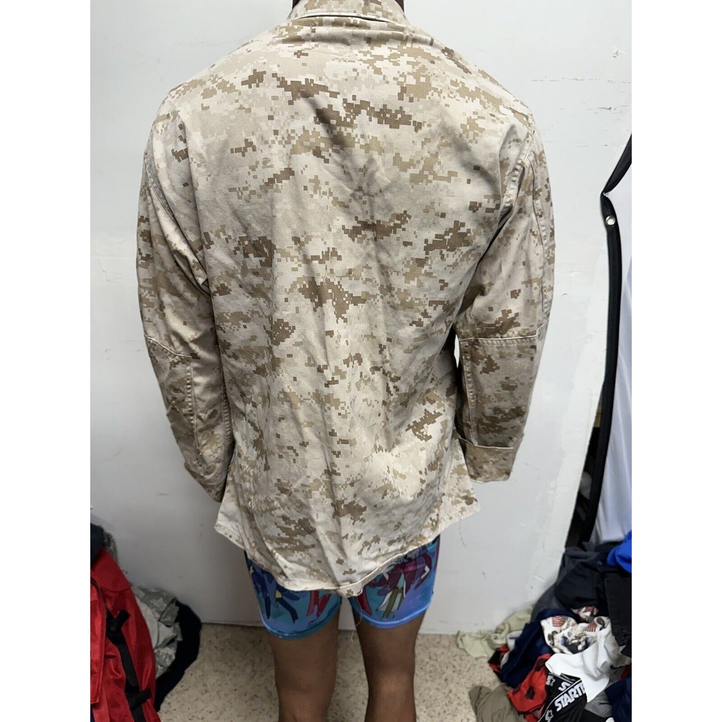 Men’s Medium Short Usmc Marines Blouse Top Uniform Desert Marpat
