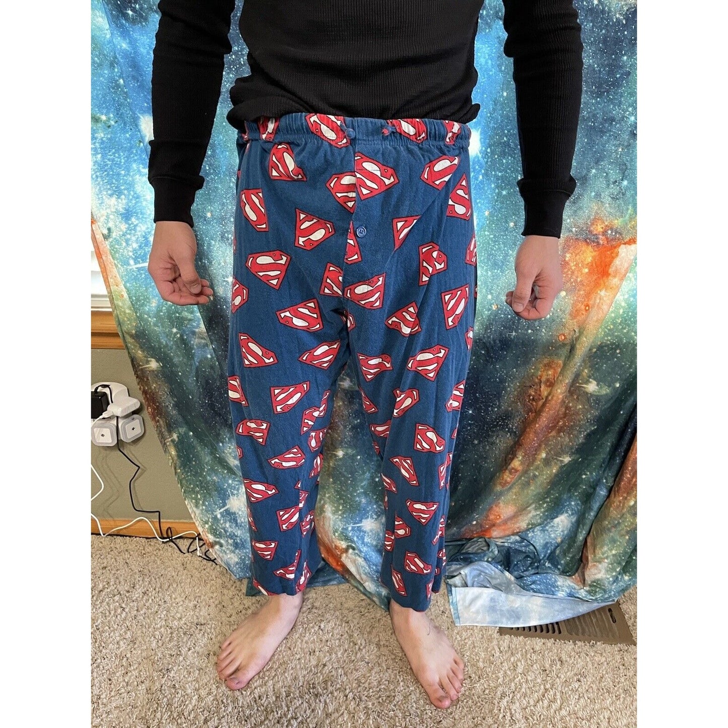 Men’s Superman Medium Sleepwear Lounge Pants