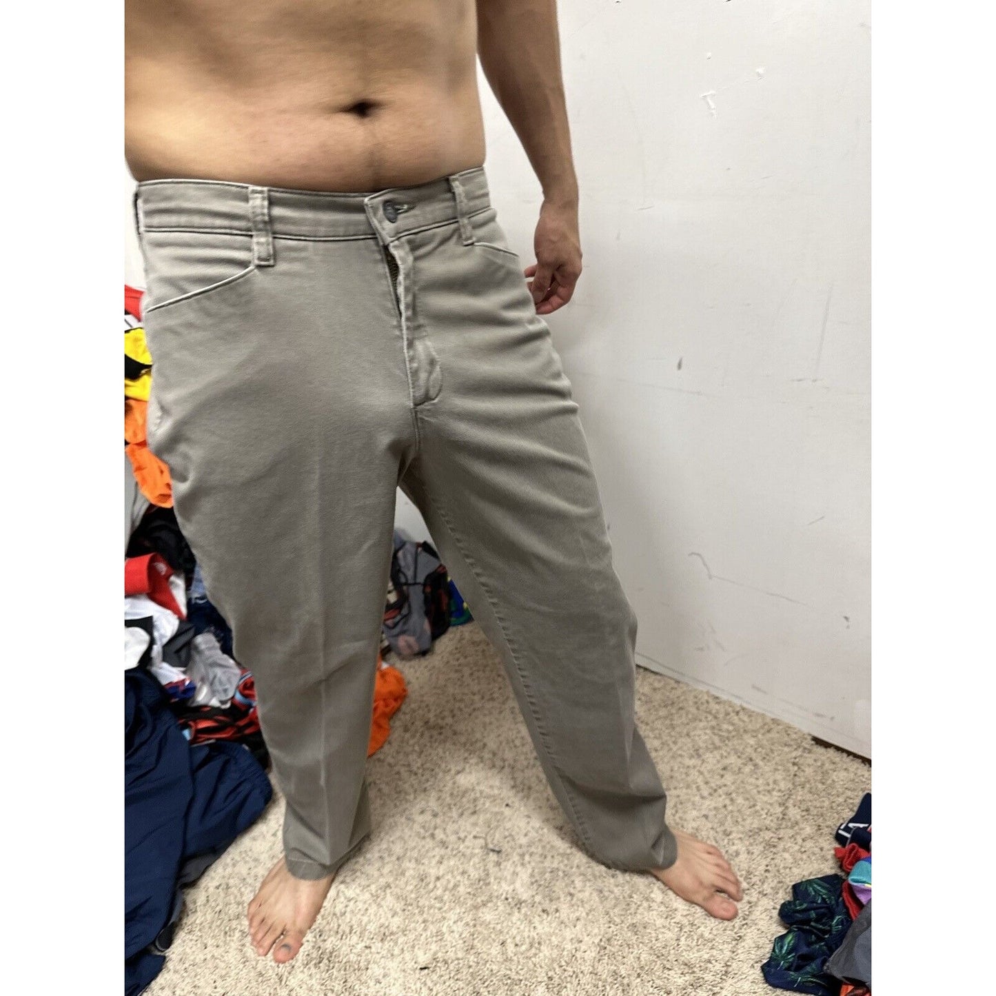 Men’s Lee At The Waist 8 Short Grey Pants perhaps women’s jeans?