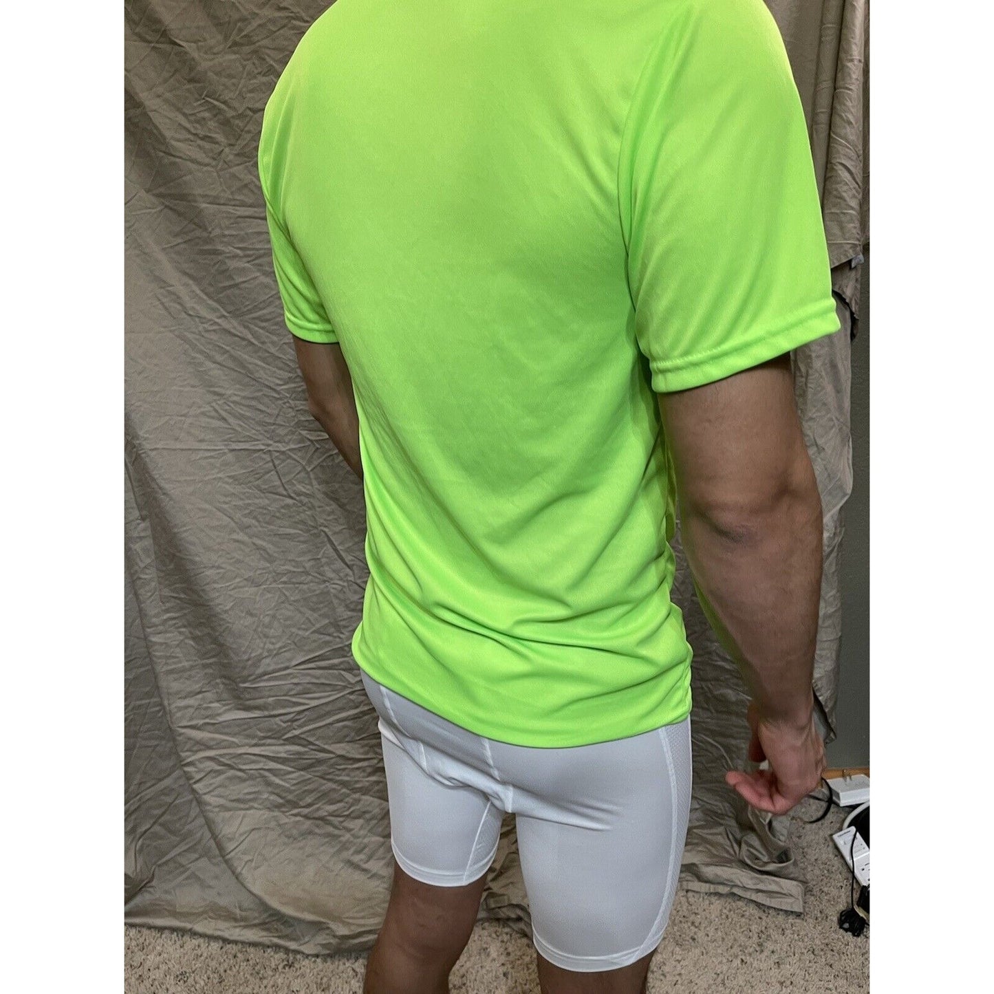 Men's Augusta Sportswear Moisture Management Athletic shirt Neon Green Small