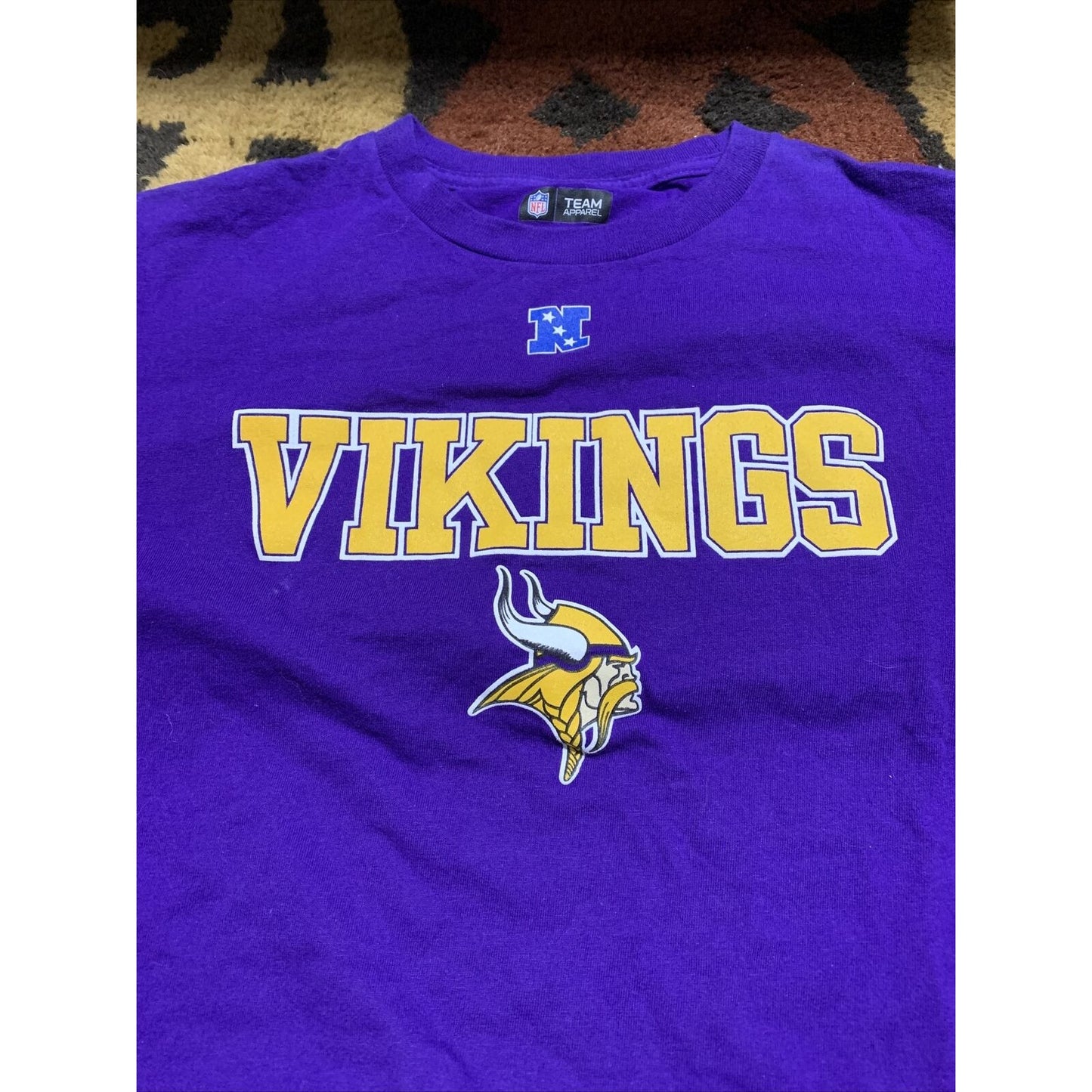 NFL Team Apparel Minnesota Vikings T Shirt Mens Size Medium