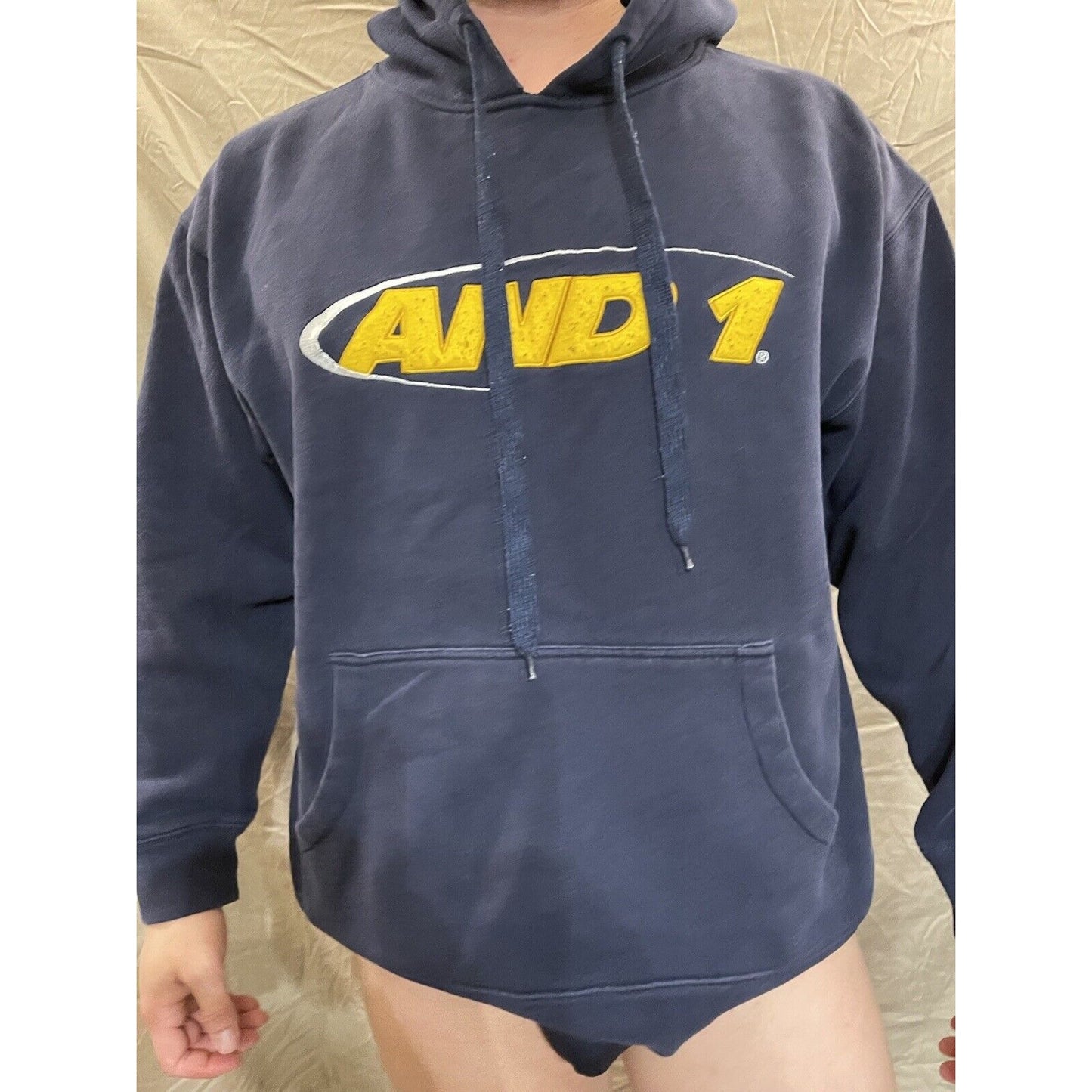 Men's AND1 XL blue pullover hoodie sweatshirt