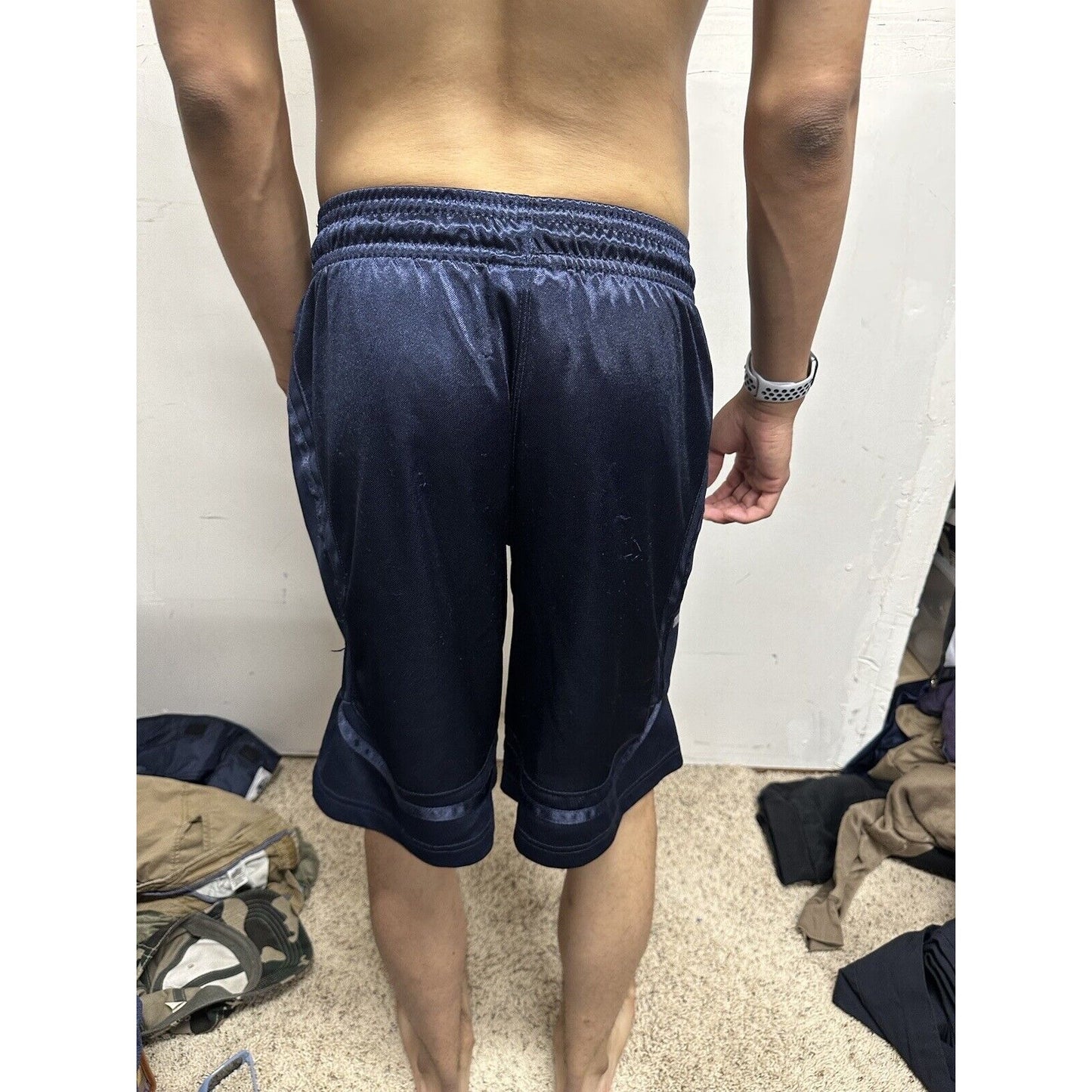Men’s Dark Blue Small AND1 Athletic Shorts With Pockets