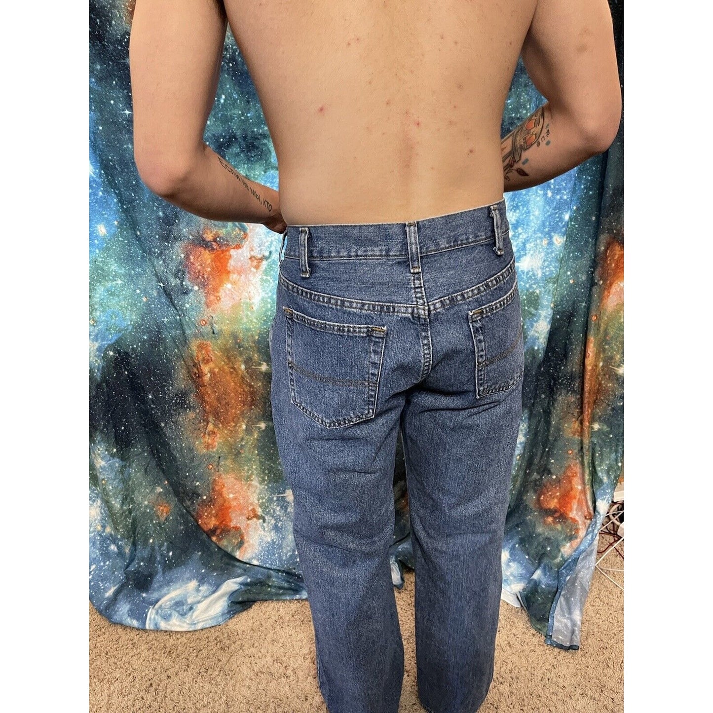 Men's Urban Pipeline Regular Fit Blue Jeans 38 x 30