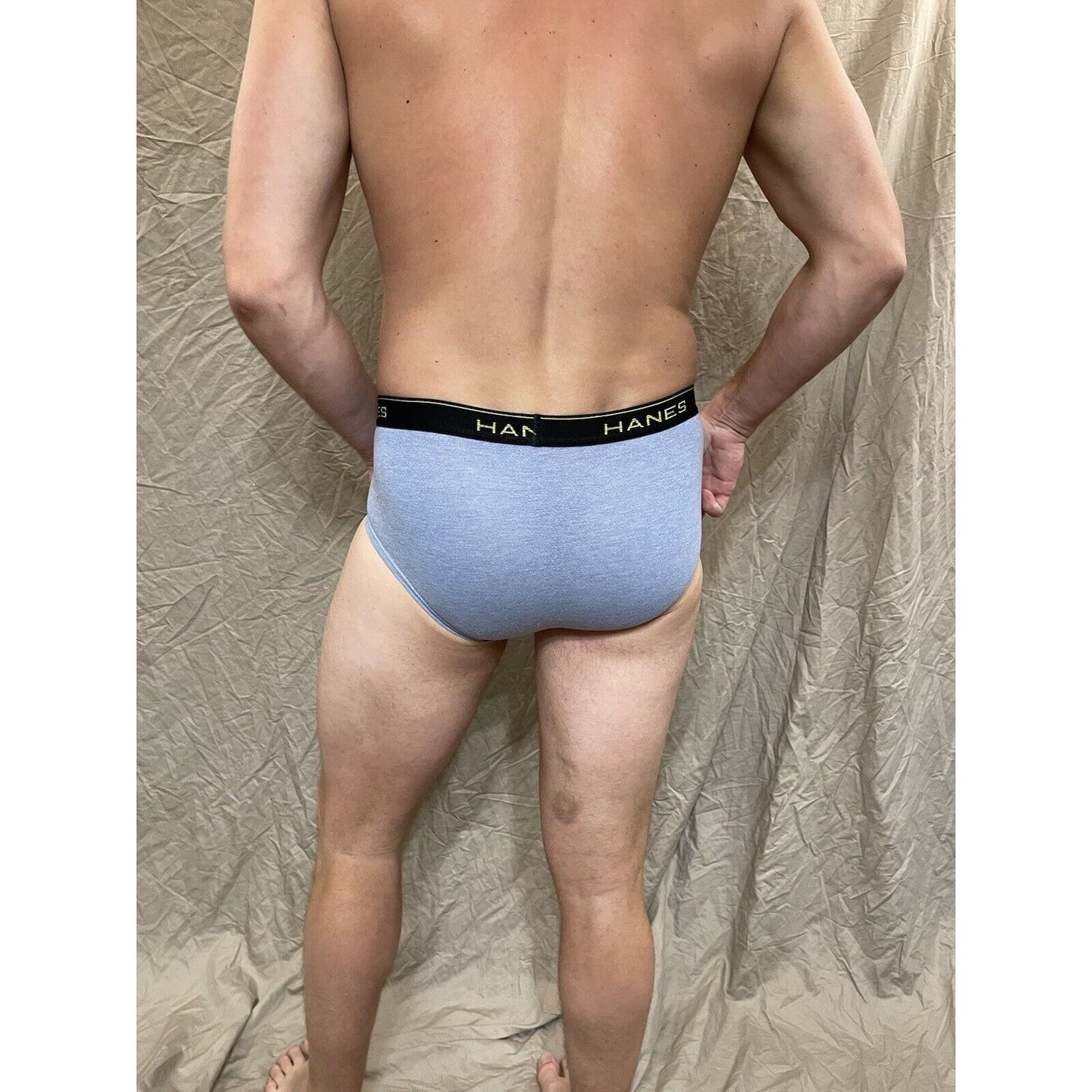 men's light blue comfort cool brief small Hanes