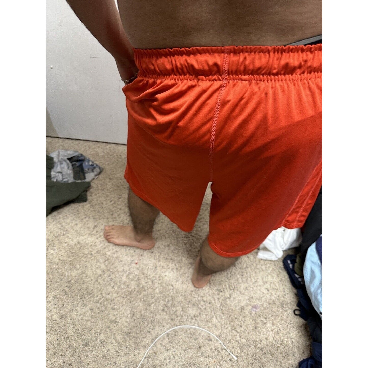 Men’s Red Nike Large Dri-fit With Pockets Athletic Shorts