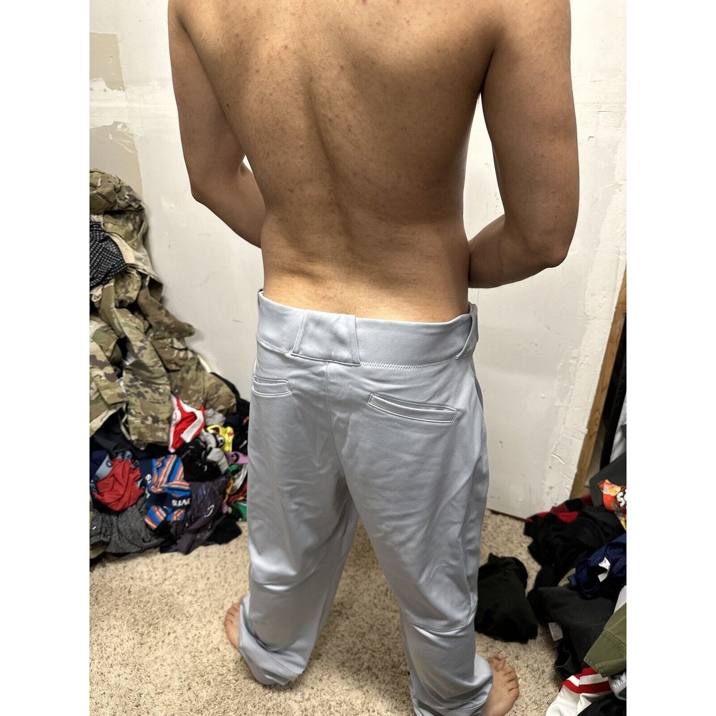 Men’s Gray Team Nike Baseball Pants Size Large