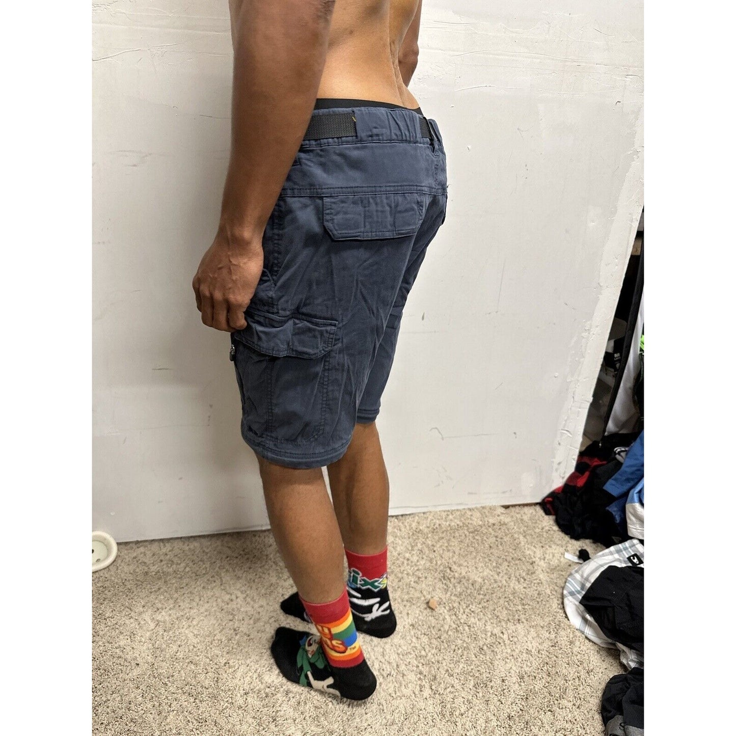Men’s Dark Blue BC Clothing Size 30 Cargo Shorts
