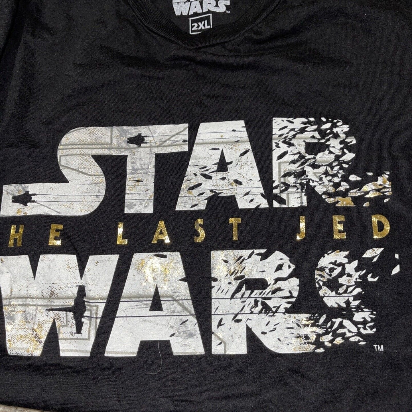 Men’s 2XL Star Wars Disney Pixar Black T-shirt