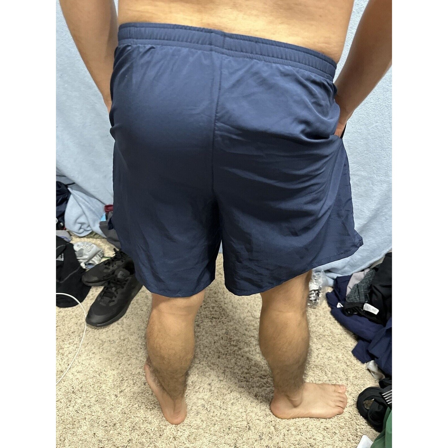Men’s New Balance Medium Navy Uniform Pt Shorts Blue