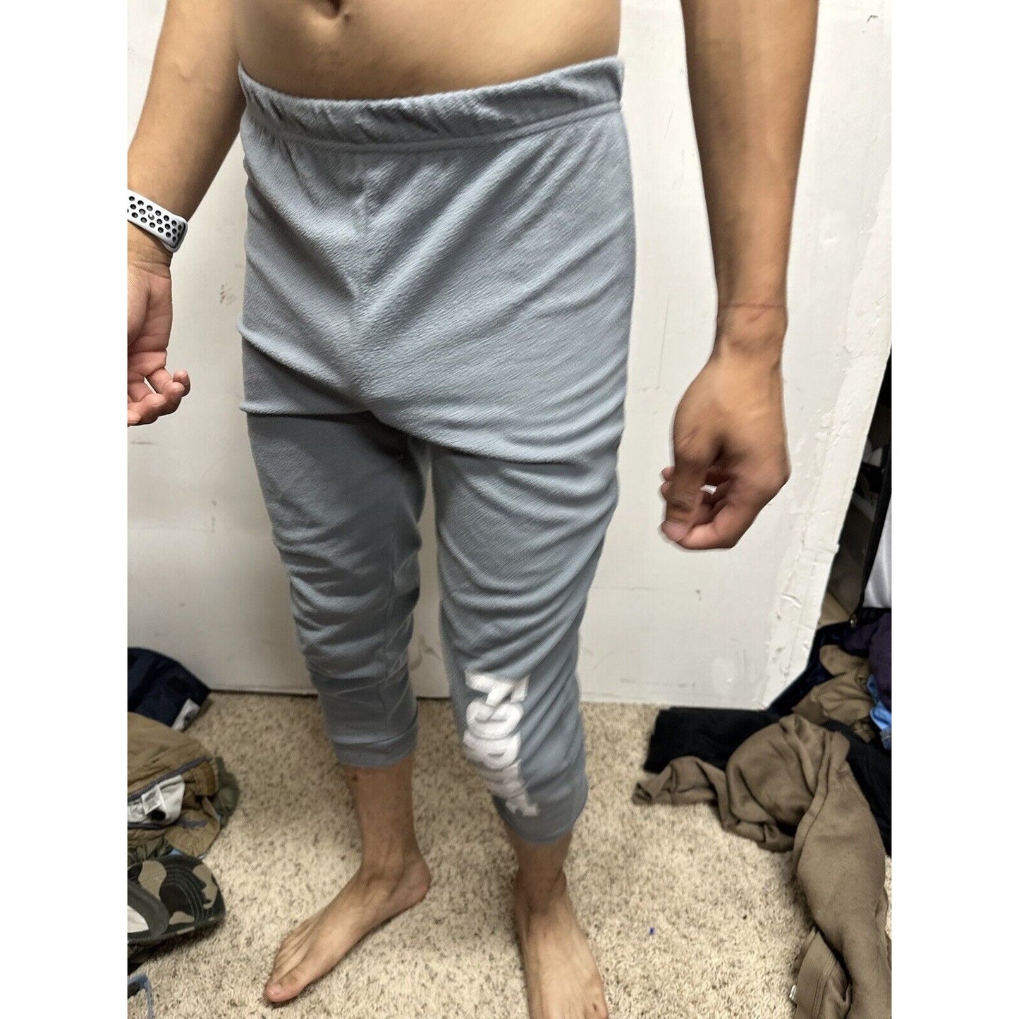 Boy’s 10-12 Fortnite Gray Sweat Pants Pajama Bottoms No Pockets