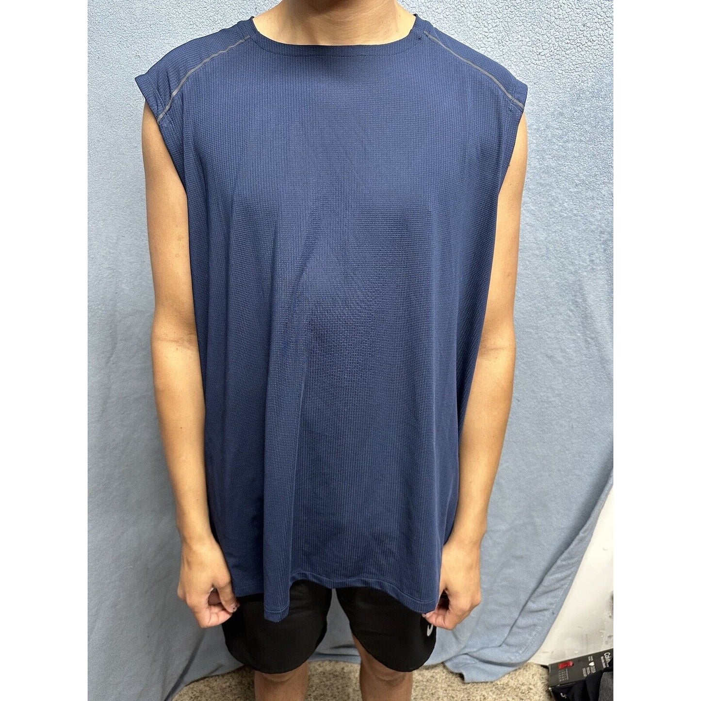 Men’s Dark Blue Russell 2XL Training Fit Intellifresh Dri Power Muscle Shirt