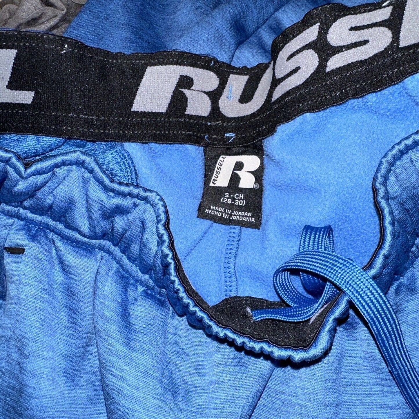Men’s Russell Small Dri Power Blue Sweatpants With Pockets