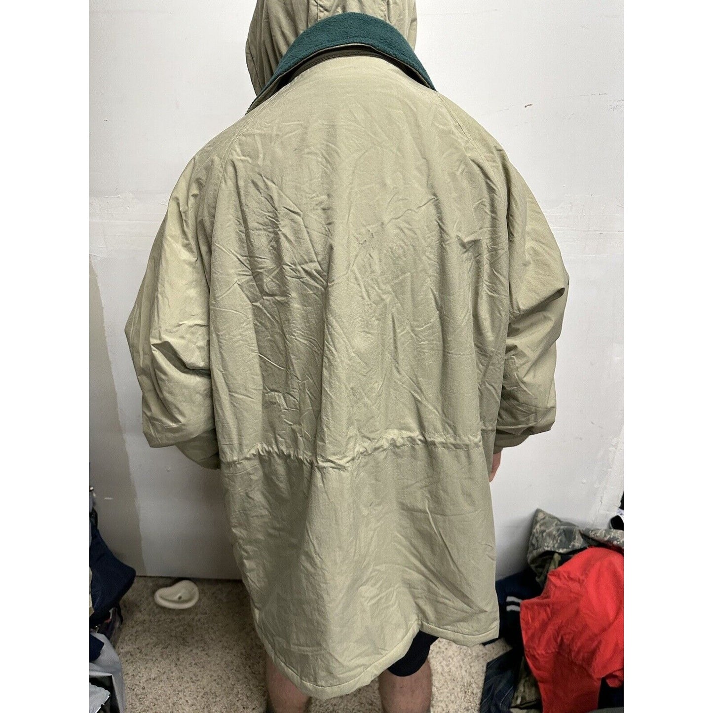 Men’s XL Tri-mountain Beige Jacket With Detachable Hoodie