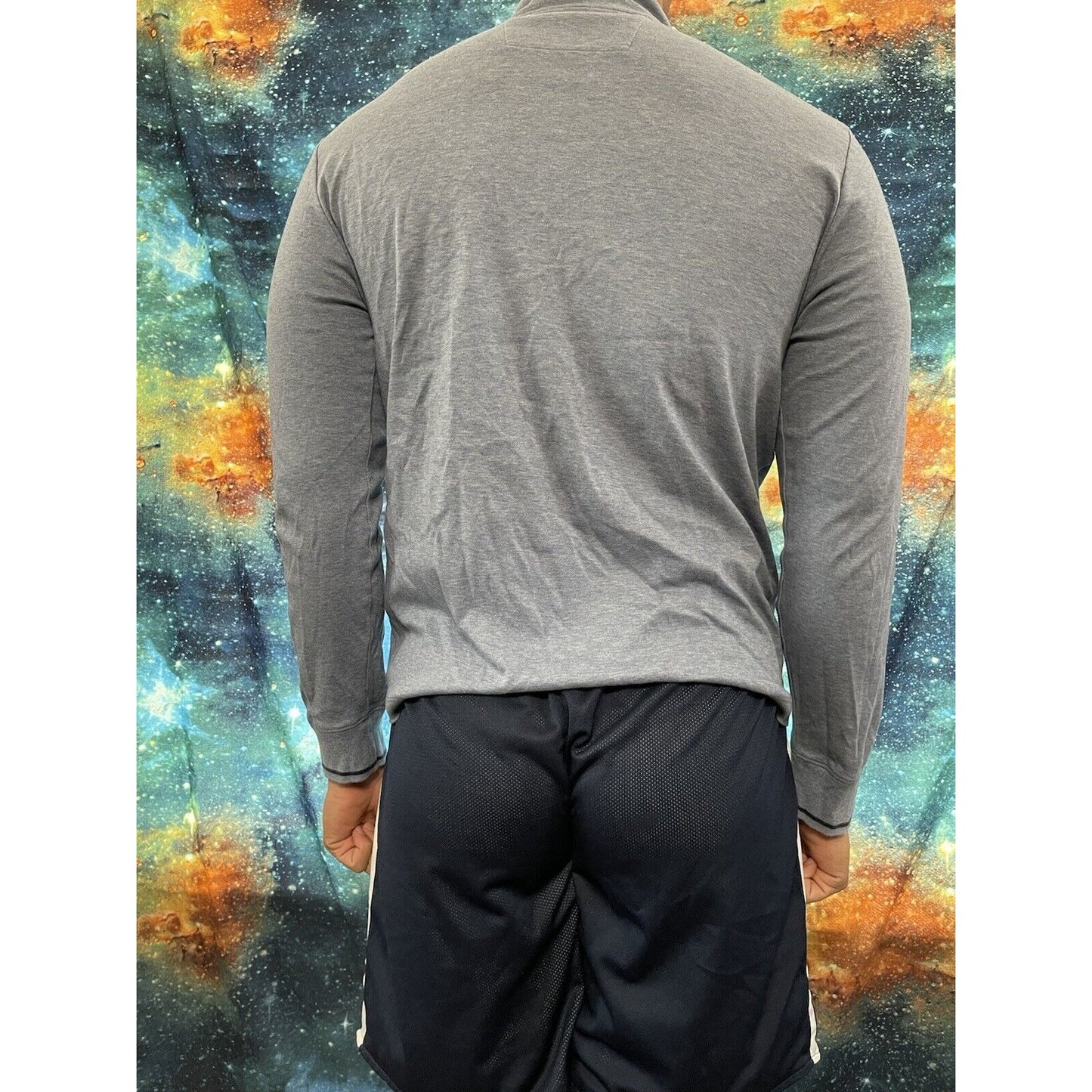 Men’s Banana Republic Medium light blue 1/4 zip long sleeve pullover