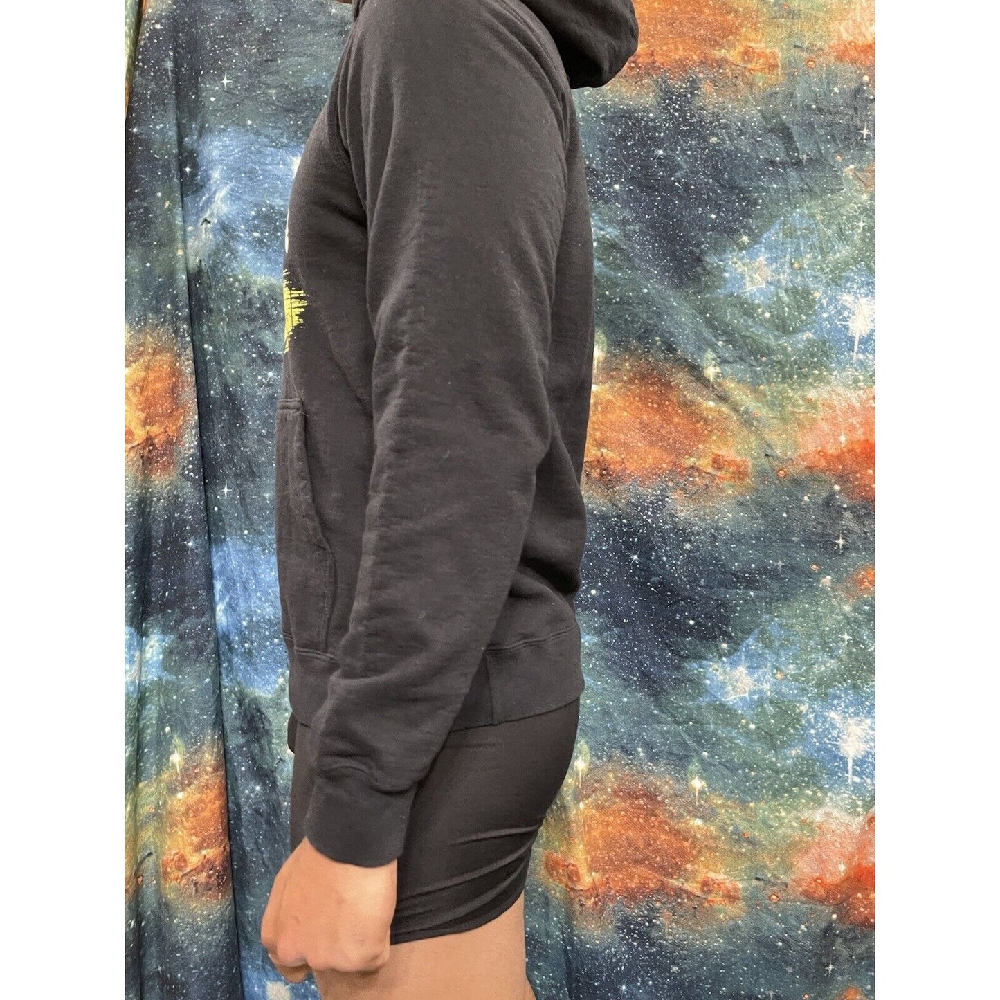 Men’s Medium Black Stop Asian Hate Hoodie Port & Company