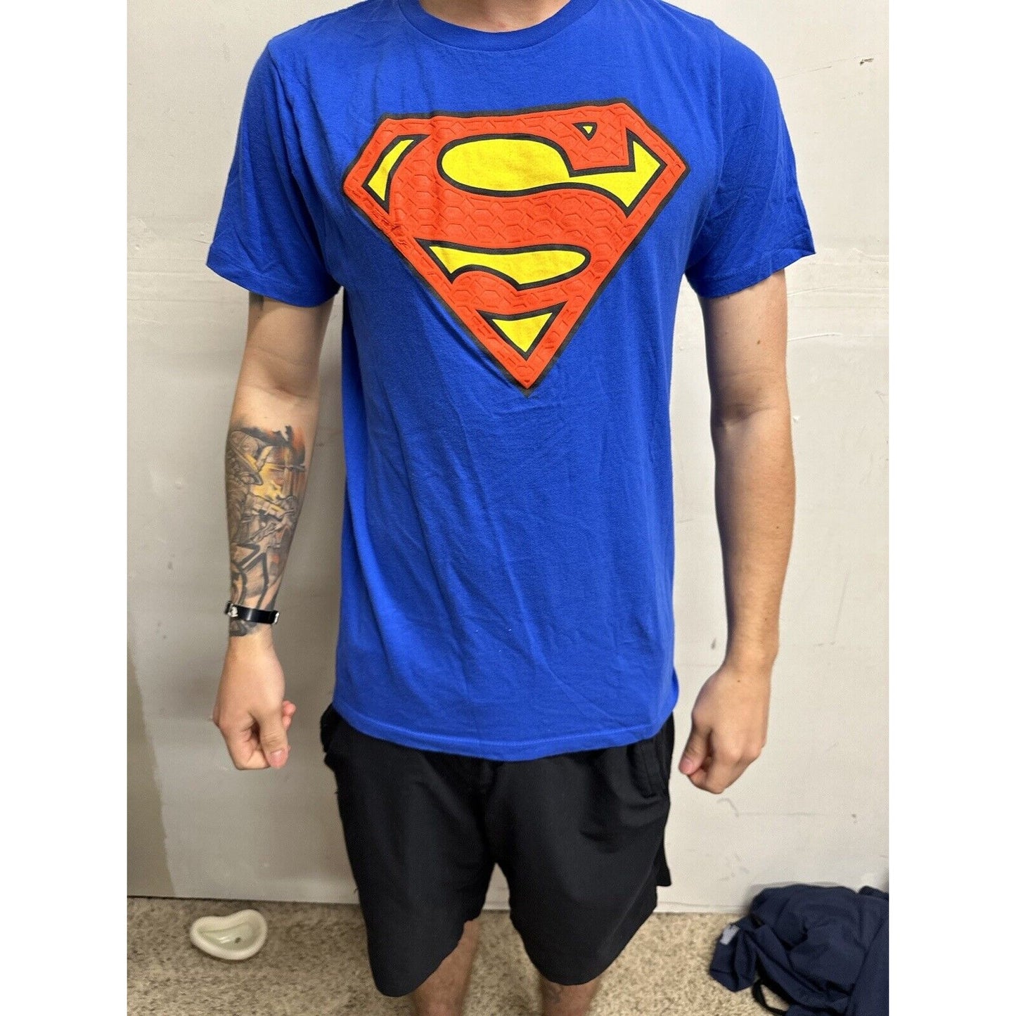 Boy’s XXL (18) Blue Super Man Shirt