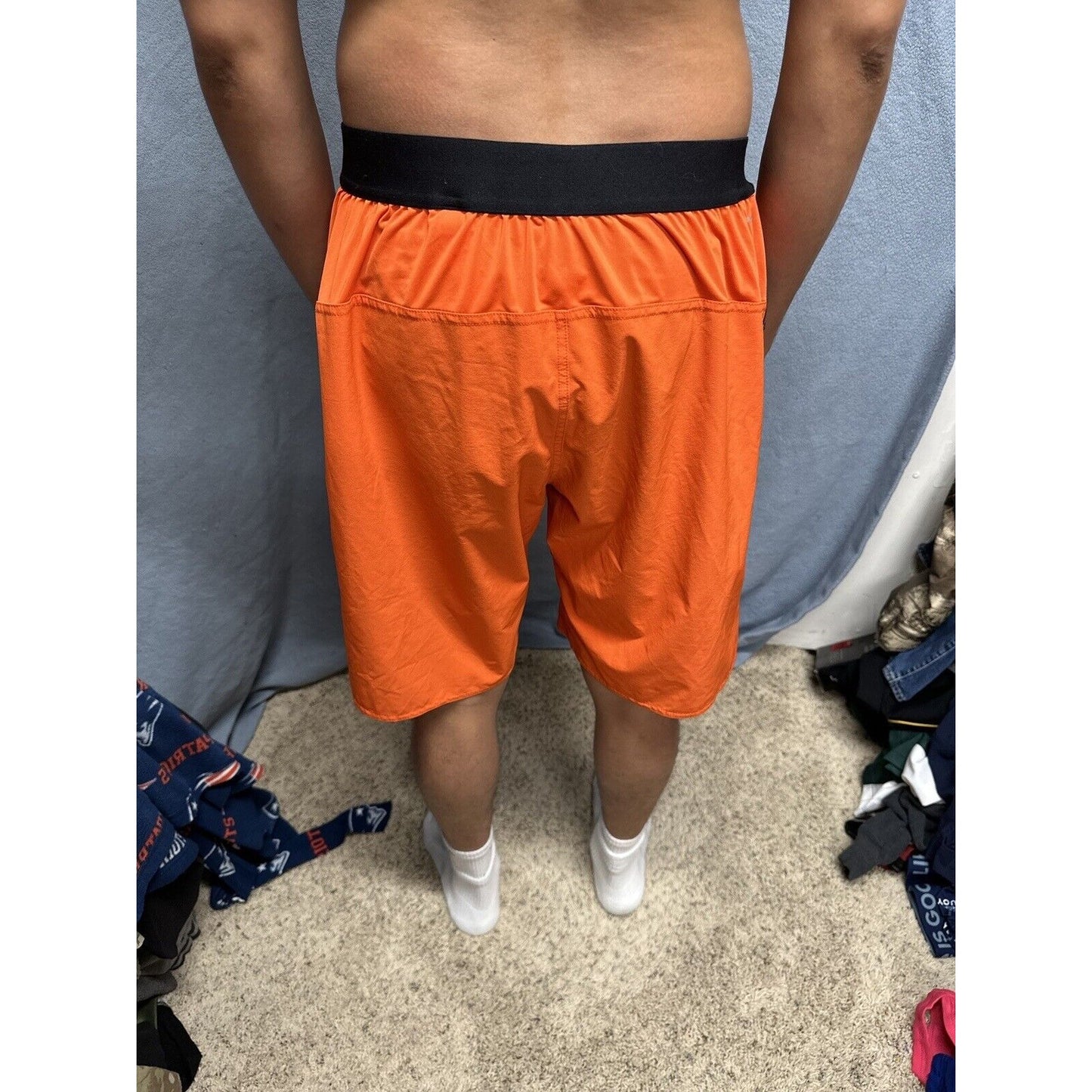 Men’s Orange Reebok Large Movement Zones Trunks Board Shorts