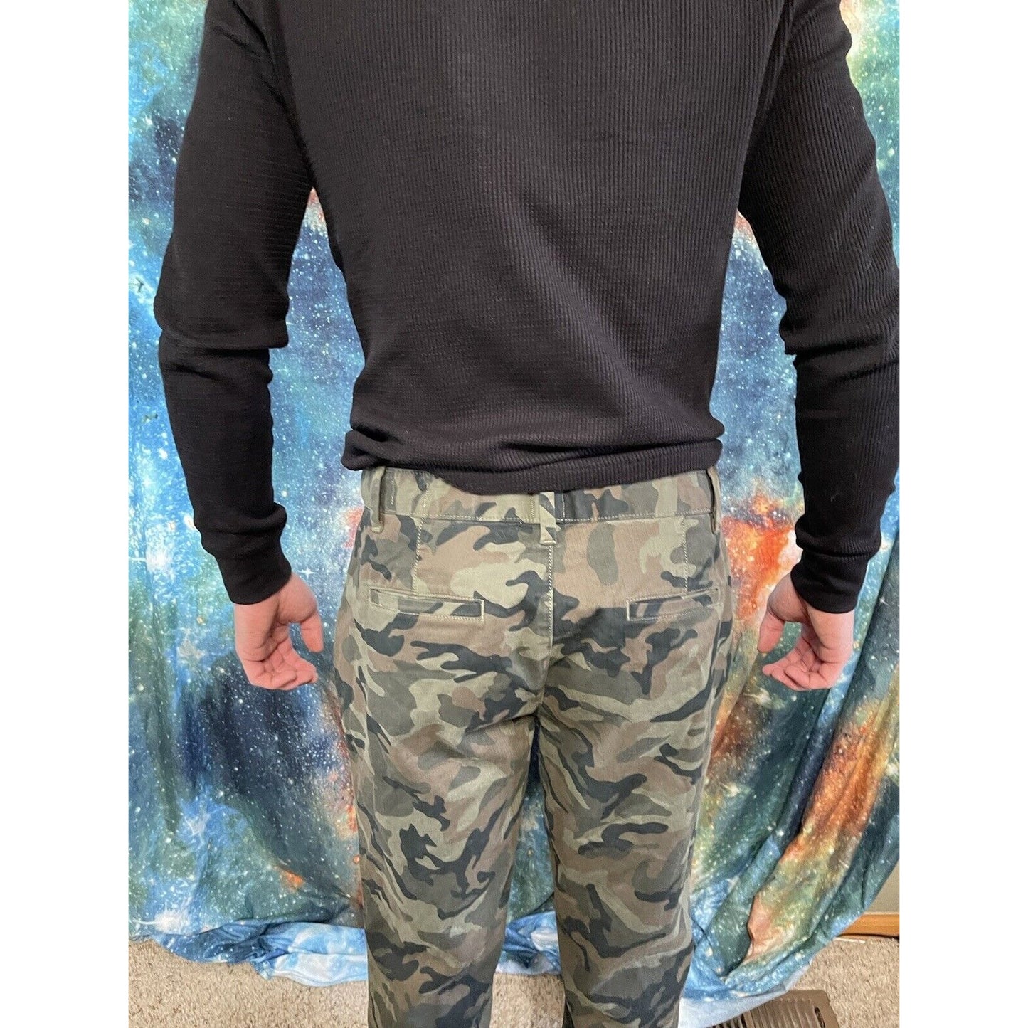 Gap Camouflage (green/brown/tan) Girlfriend Chino Size 10