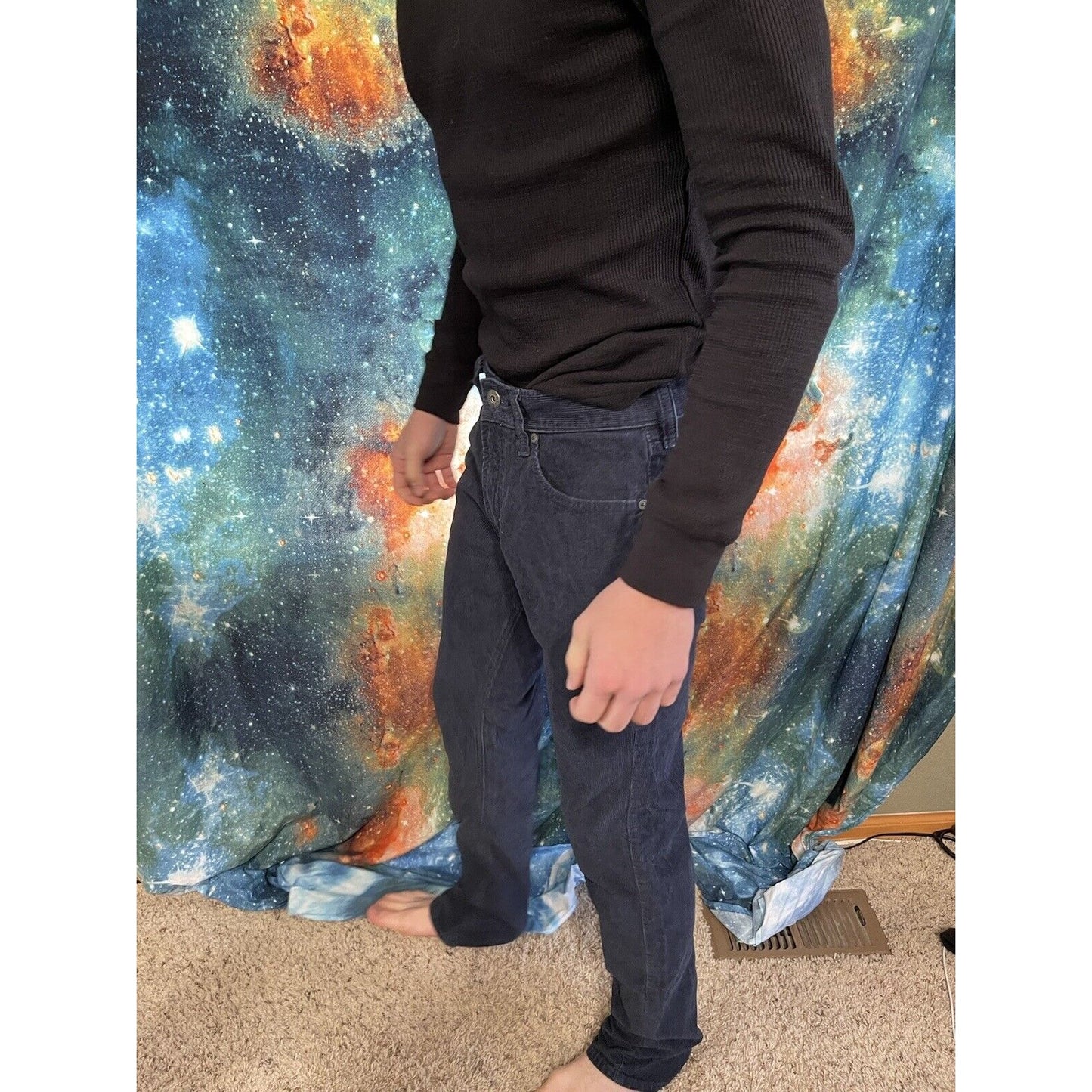 Men’s Old Navy Dark Blue Slim 32” x 34” courduroy pants