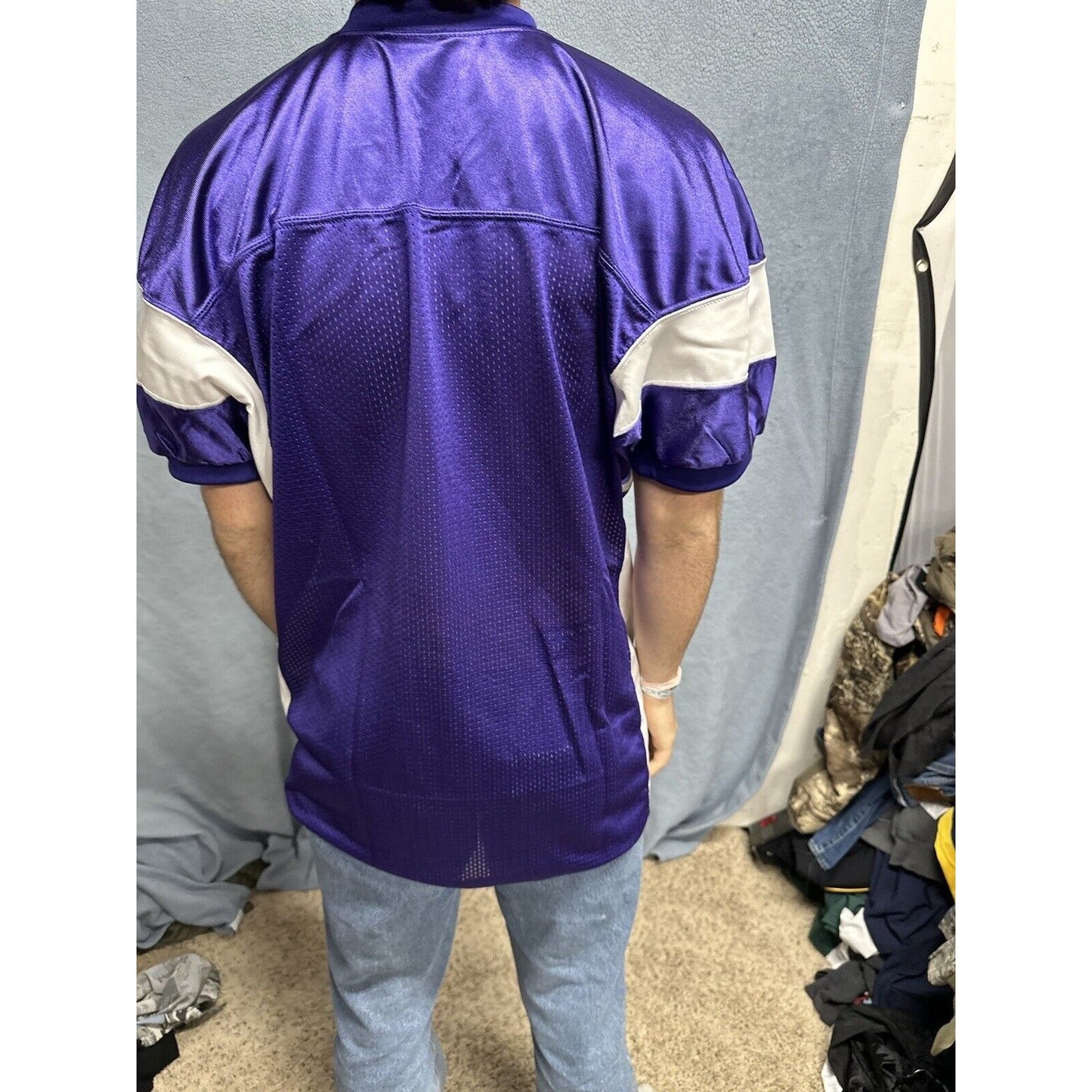 Men’s Purple And White Champro Medium Football Jersey