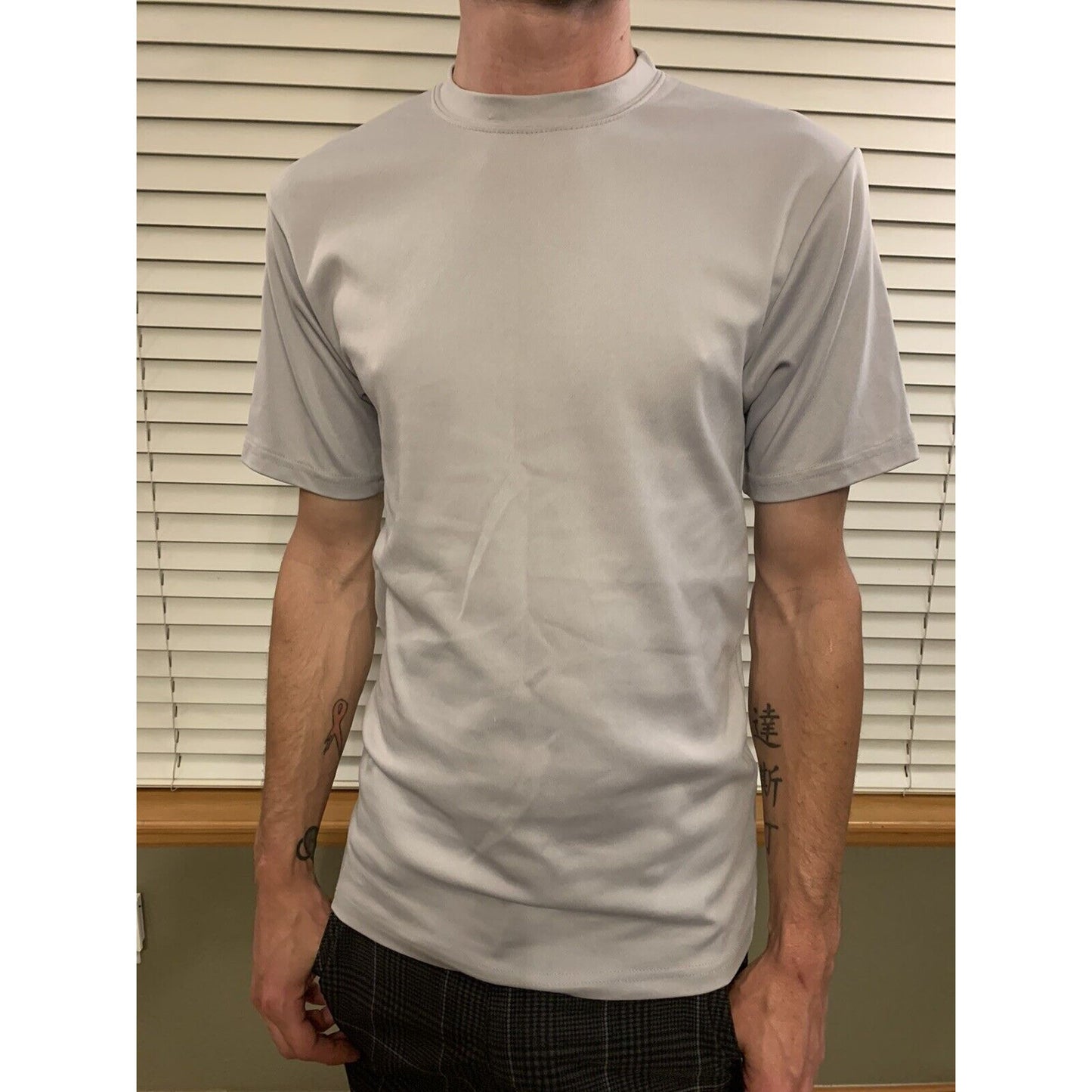 Augusta Men’s Sportswear Moisture Management Adult Small Gray Short Sleeve