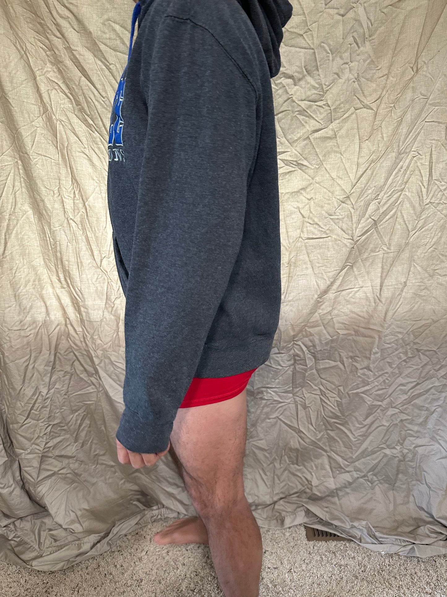 Air Force gray hoodie fightin’ falcons teen large