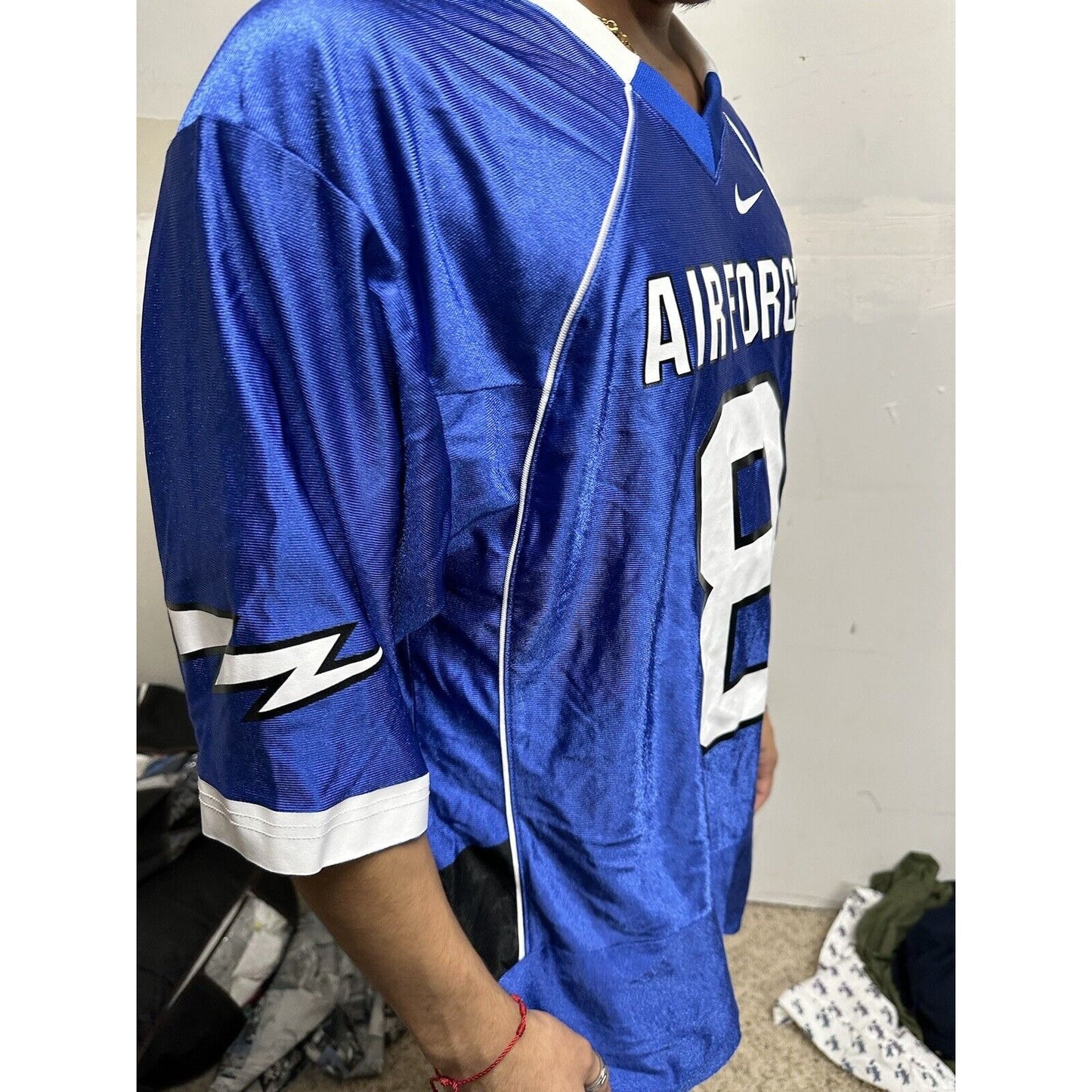 Men’s Air Force Falcons Team Nike Football Jersey Number 8 Medium
