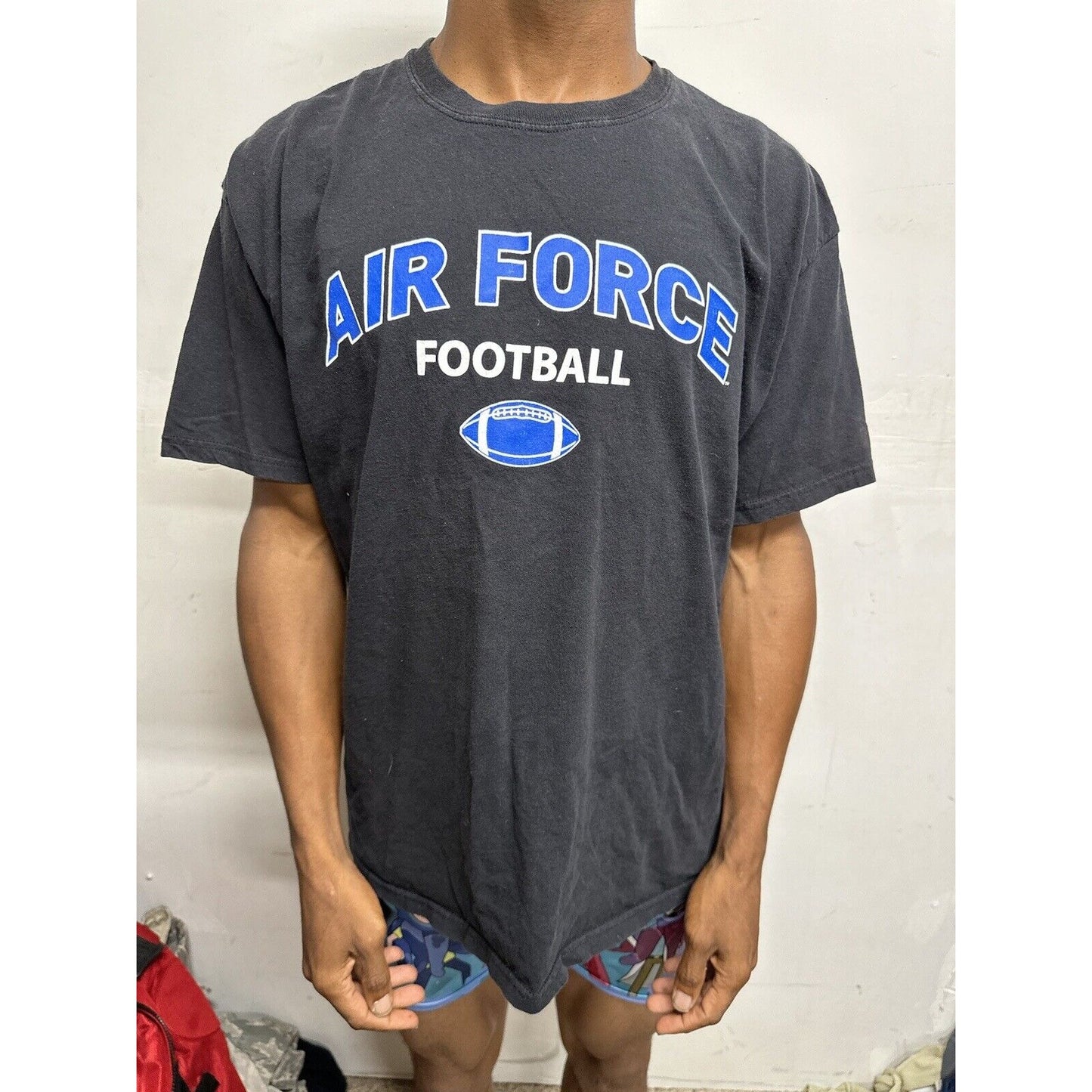 Men’s Black Champion XL Air Force Football Tshirt