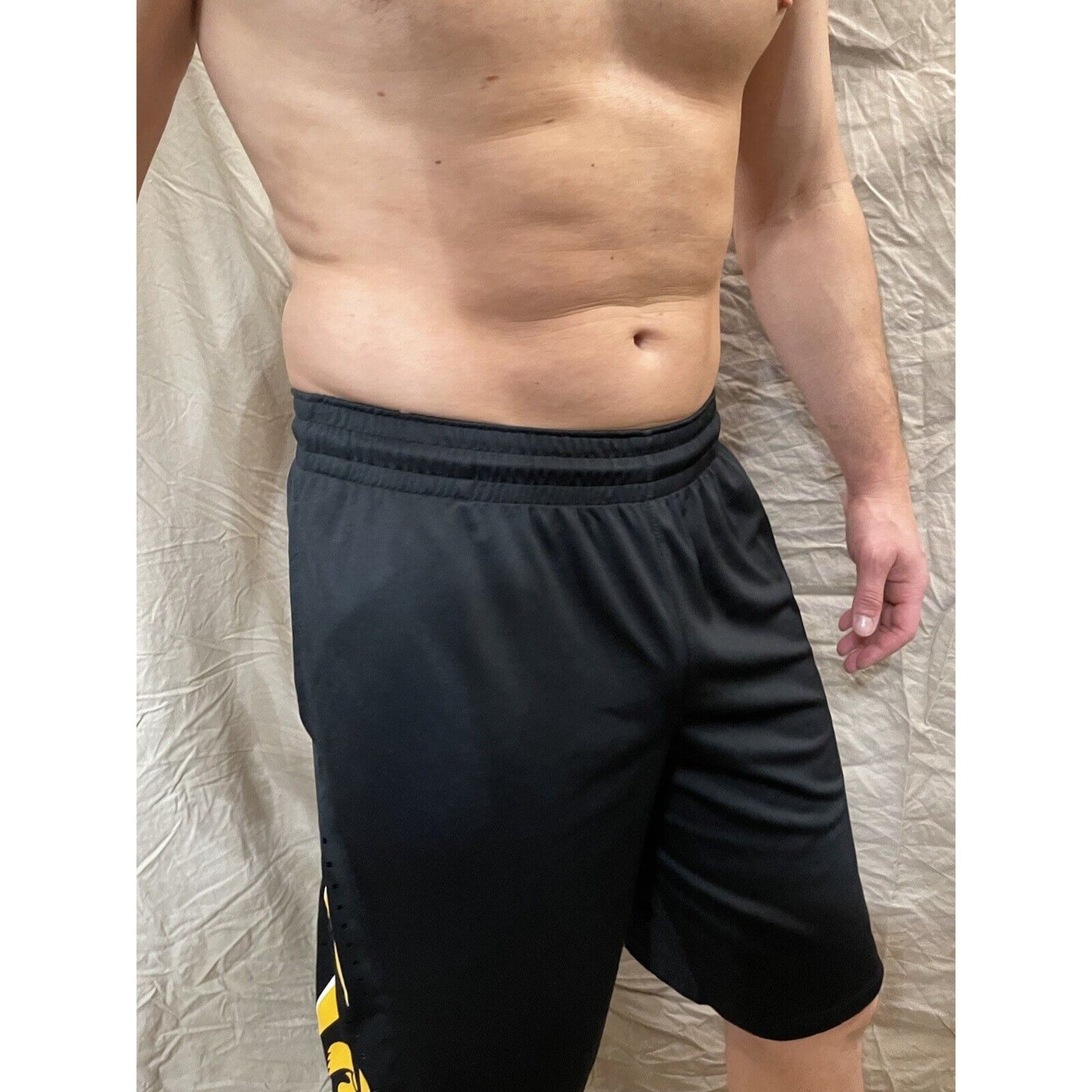 men's black nike dri-fit medium iowa shorts