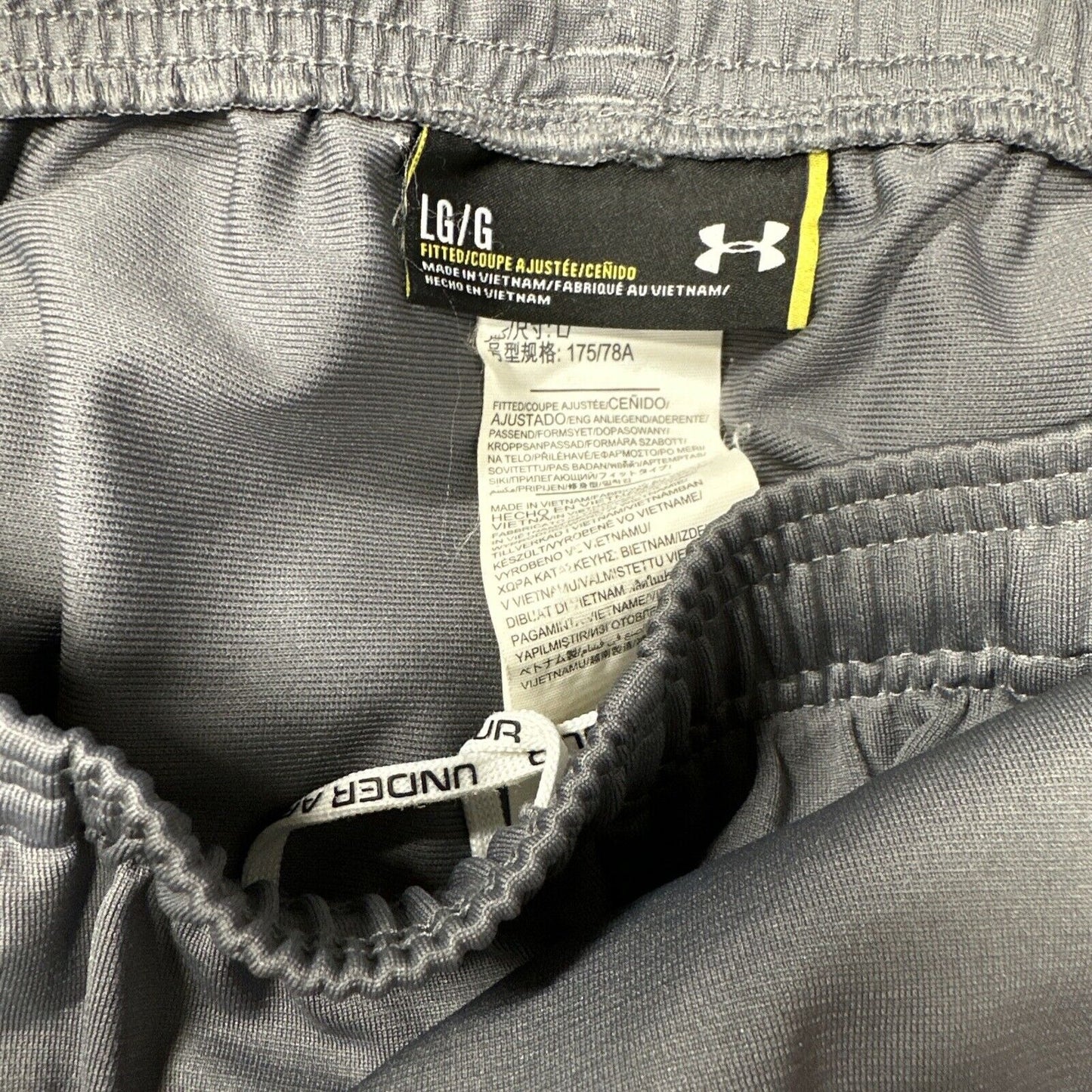 Men’s Gray Fitted Large Under Armour Sweatpants With Pockets MG