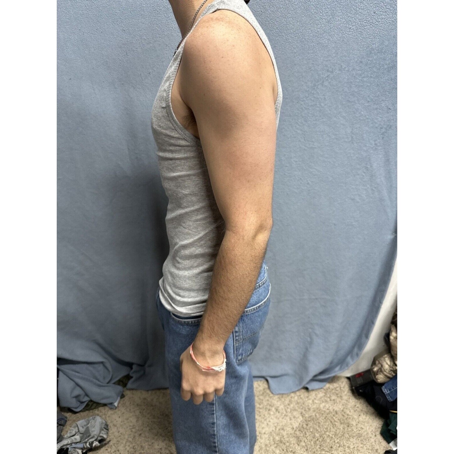 Men’s Gray Spyder Medium Gray Muscle Shirt Tank