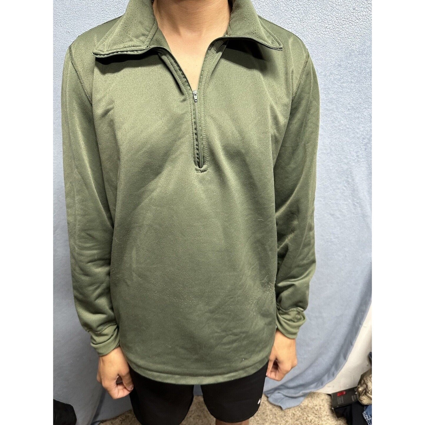 Men’s Military Army USAF Medium Green Sleeping Shirt Heat Retentive