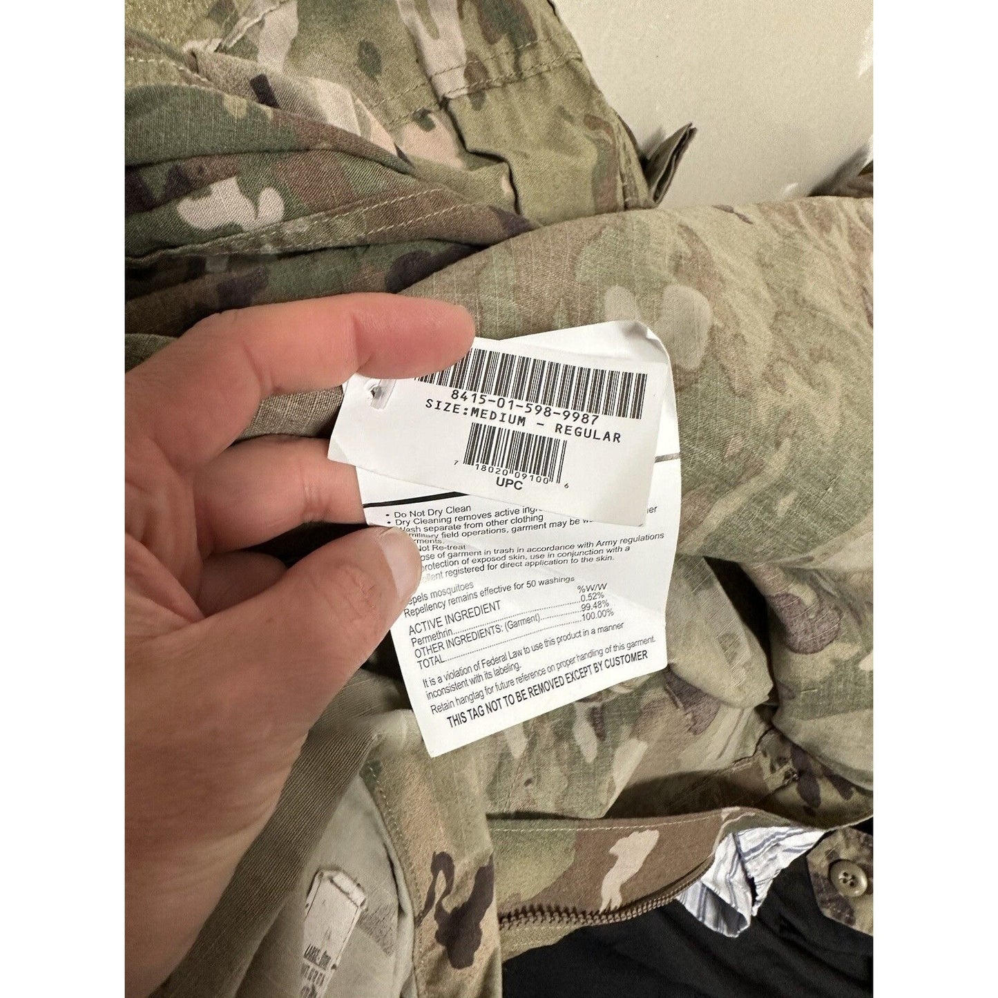 Men’s Ocp Top Coat Army Blouse USAF Flame Resistant w/ tags and patches