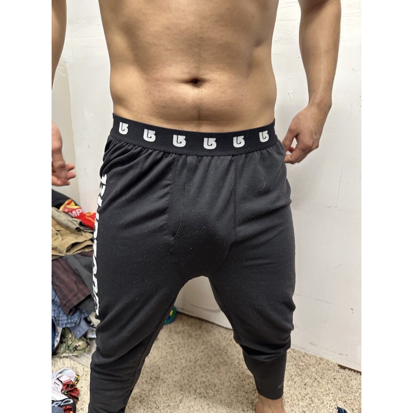 Men’s Black Burton Dry ride Small Thermal Sweatpants