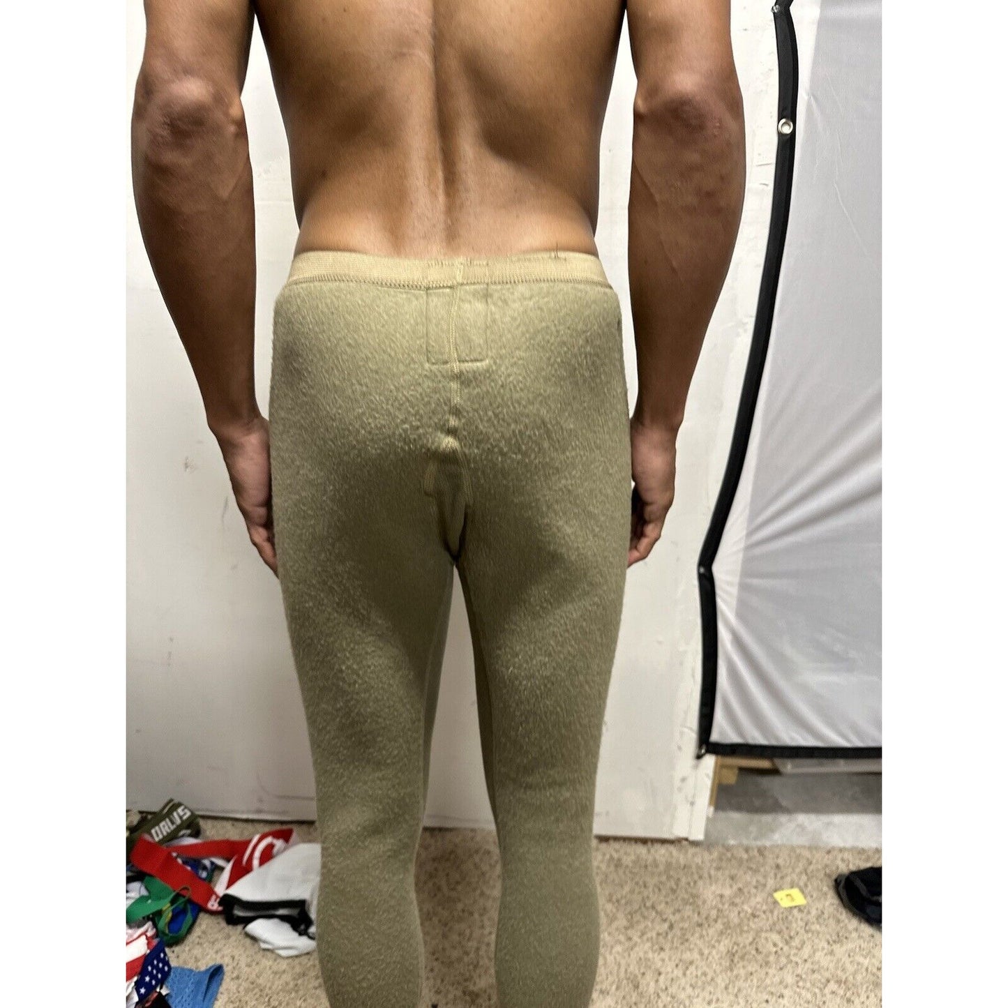Men’s Army Tan Drawers Midweight Insulated X-small Regular Nomex thermal bottoms