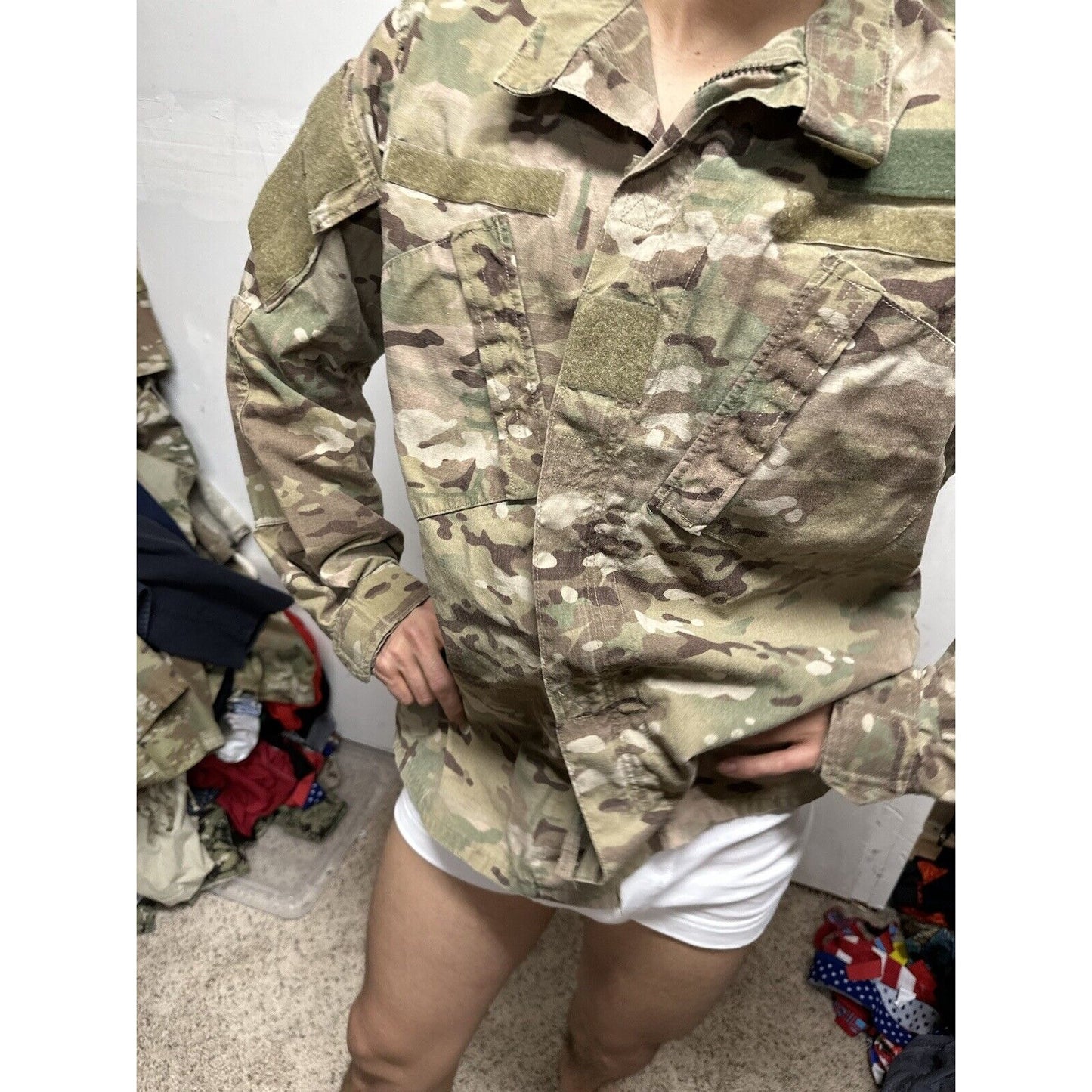 Men’s Medium Regular Ocp Flame Resistant Army Combat Uniform Top Blouse USAF