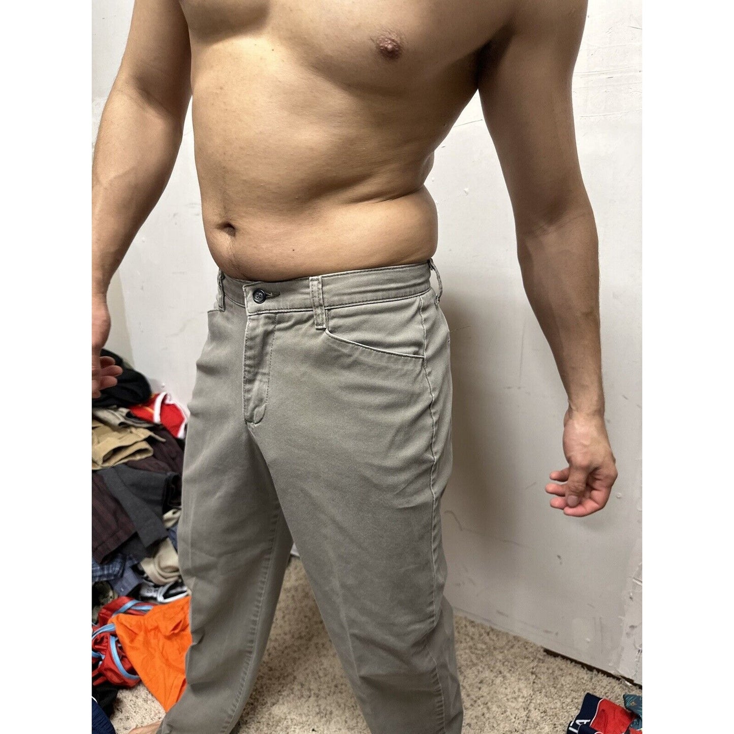 Men’s Lee At The Waist 8 Short Grey Pants perhaps women’s jeans?