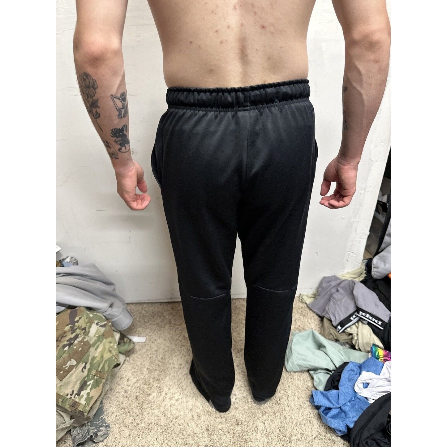 Men’s Black Nike Small Dri Fit Athletic Pants Sweat Pants With Pockets