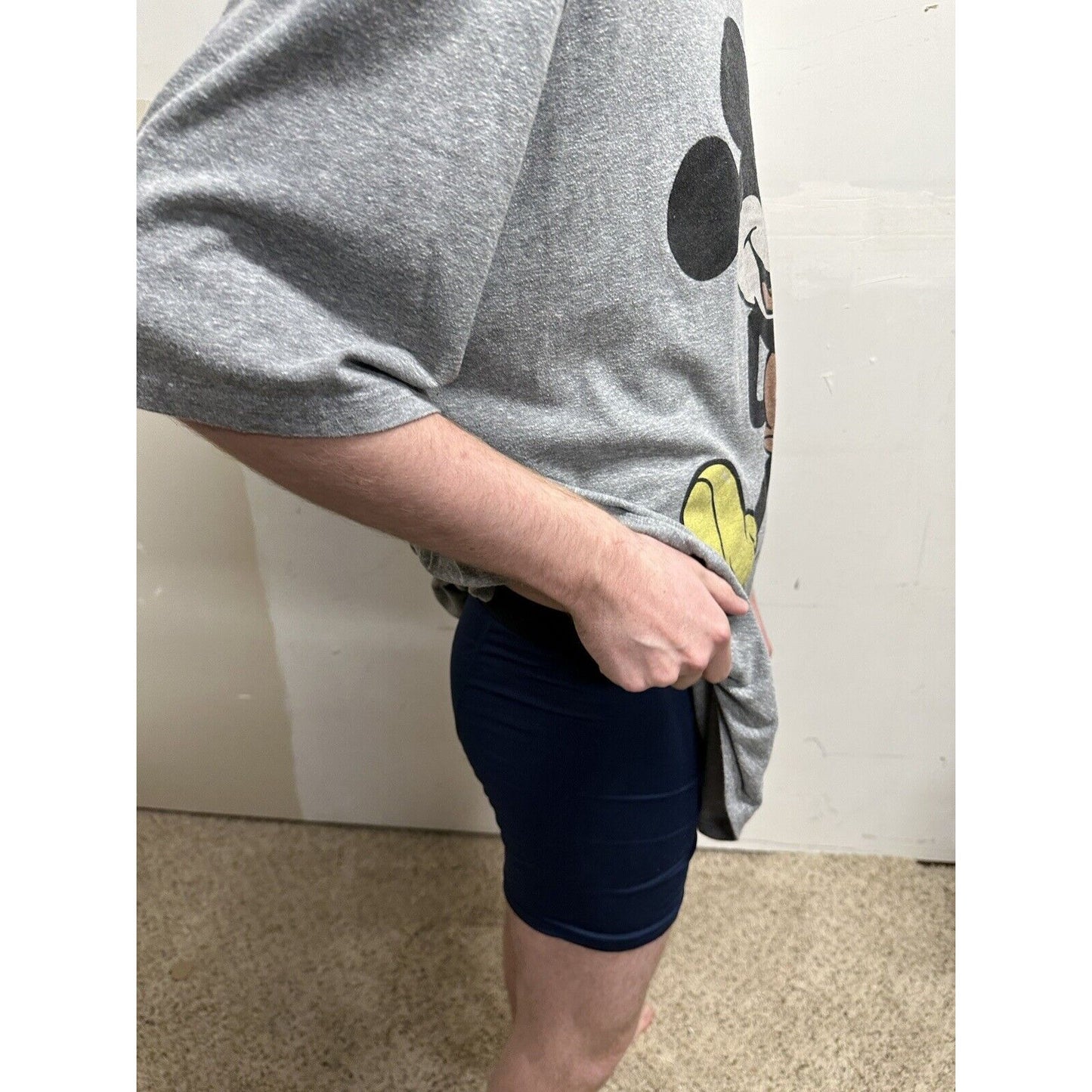 men’s 3XL disney gray short sleeve tshirt mickey mouse