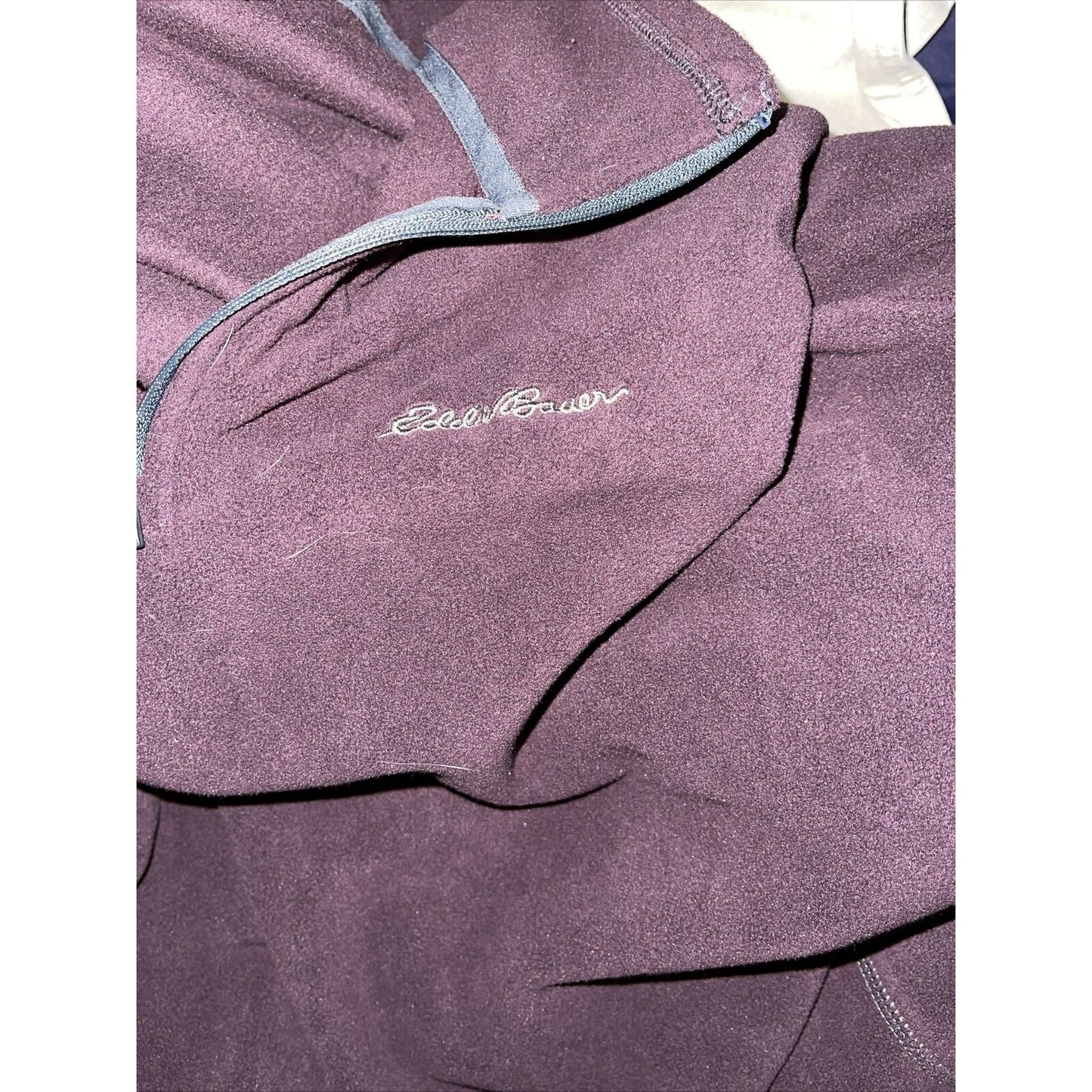 Men's Large Eddie Bauer Maroon Pullover Jacket